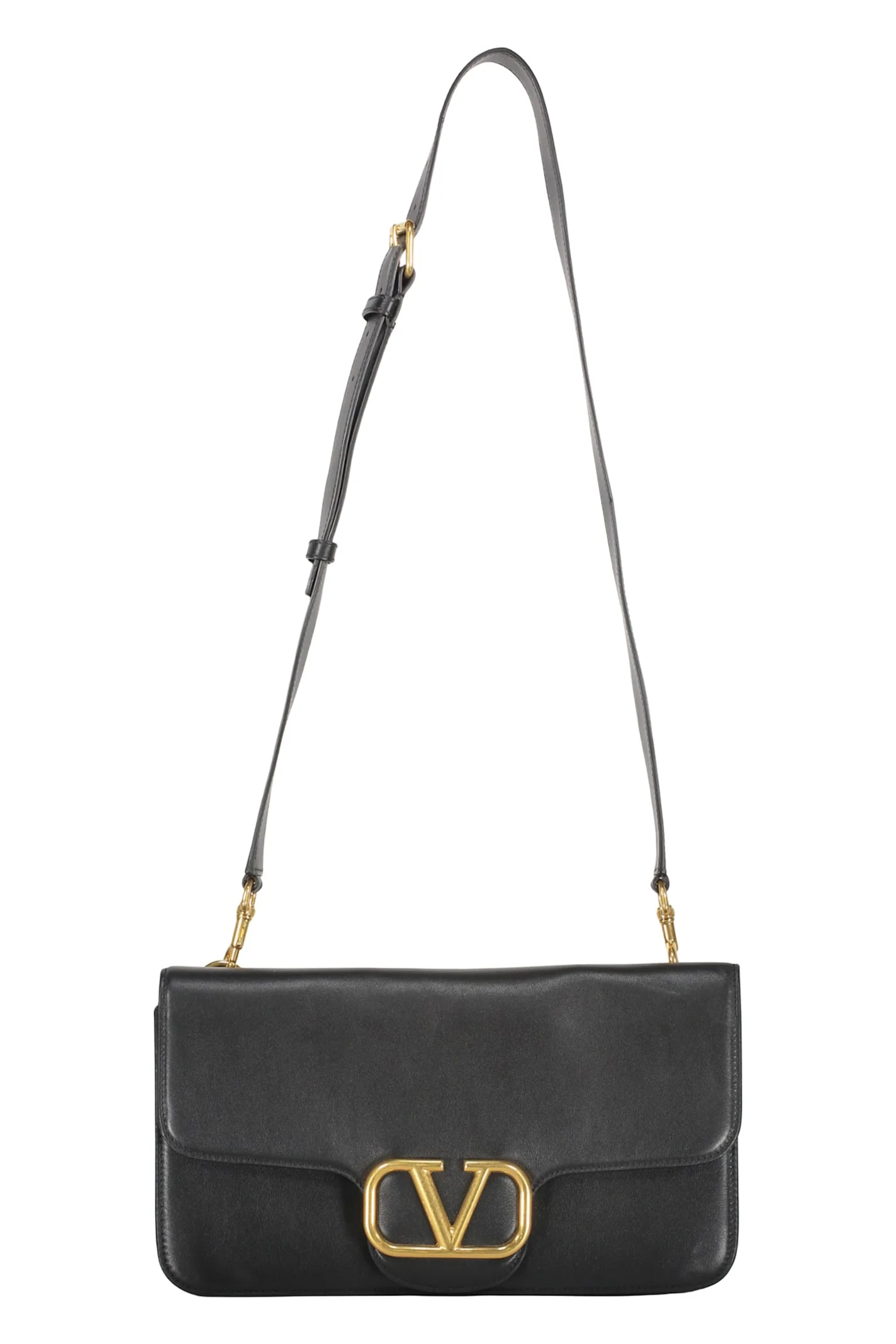 Valentino Garavani Leather Crossbody Bag - Black