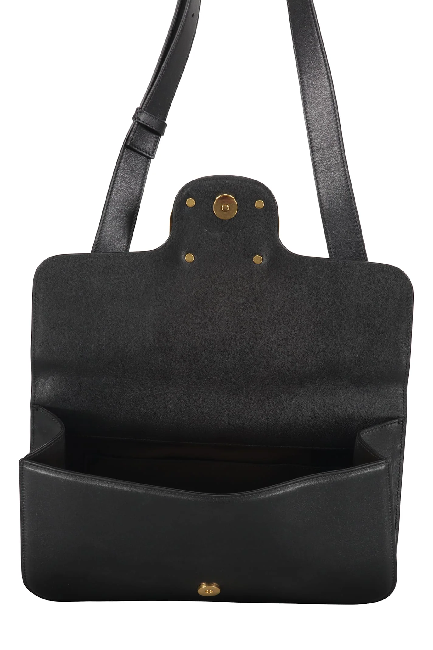Valentino Garavani Leather Crossbody Bag - Black - Image 4