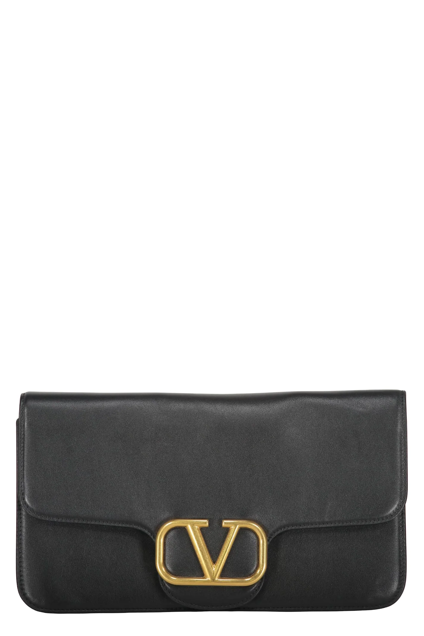 Valentino Garavani Leather Crossbody Bag - Black - Image 5
