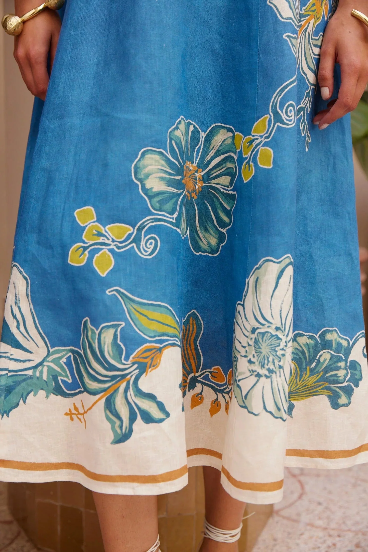ALEMAIS Luda Midi Dress - Blue - Image 5