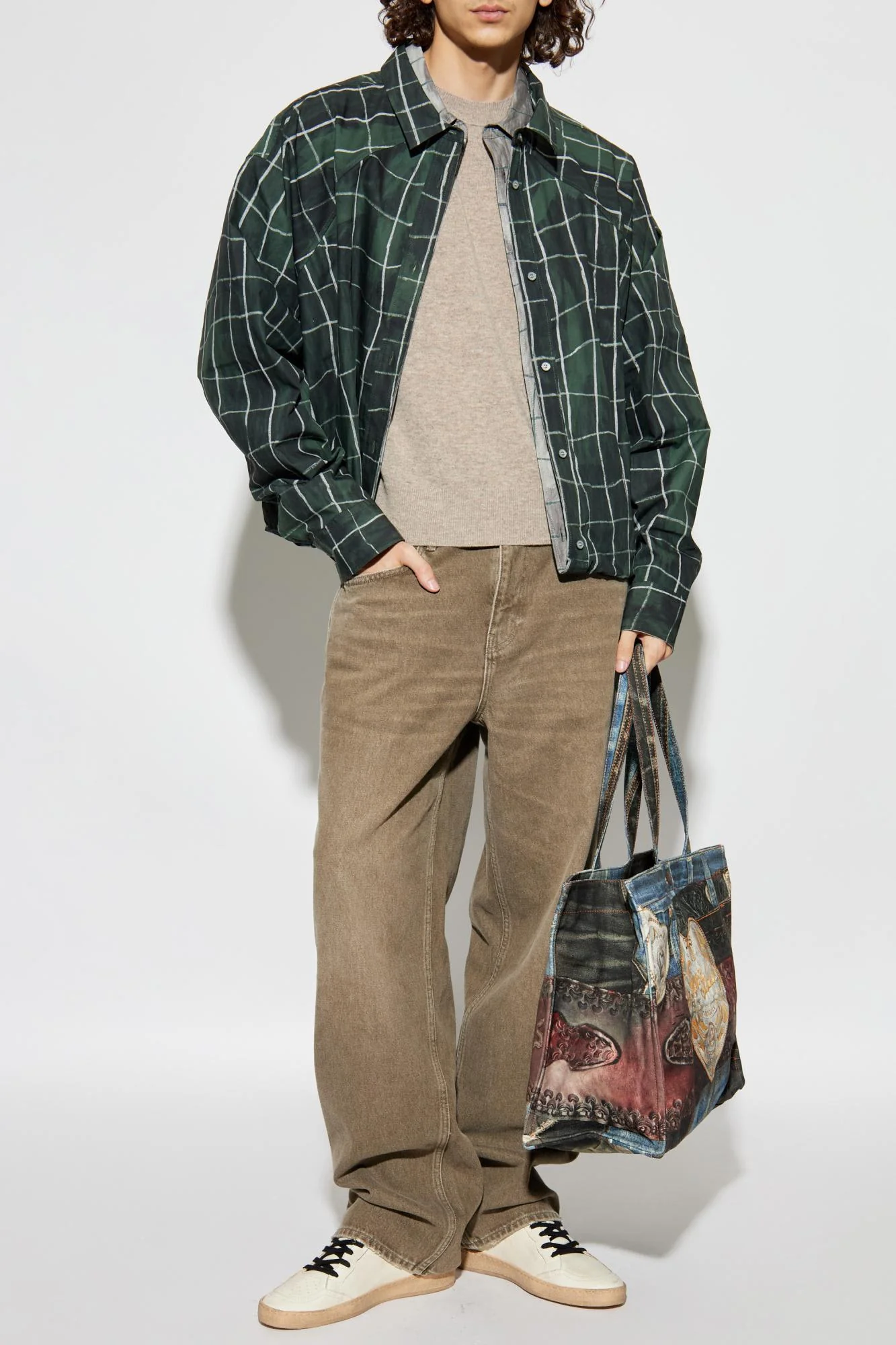 Acne Studios Wool Sweater With Logo - Drn Greige Melange - Image 2