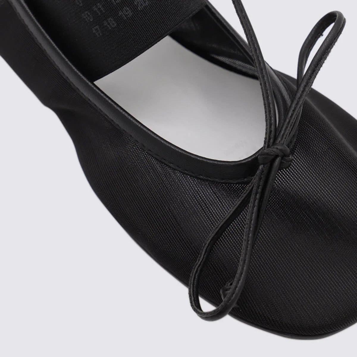 MM6 Maison Margiela Leather Flats - Black - Image 4