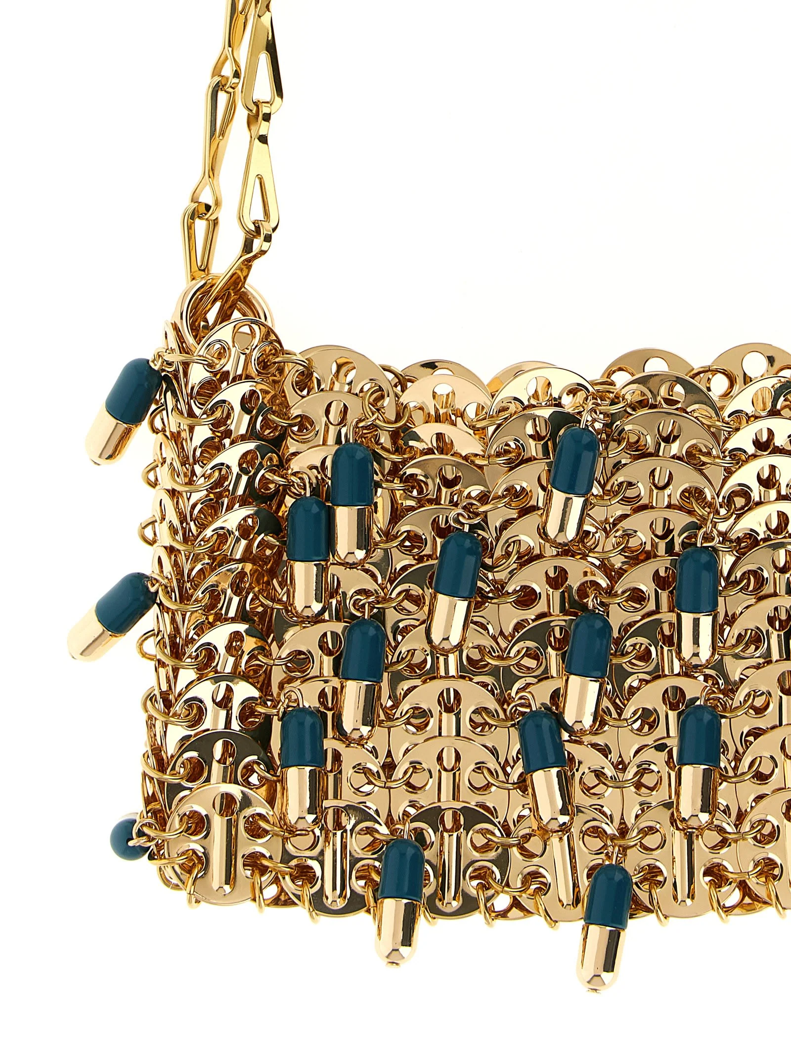 Rabanne 1969 Nano Pils Shoulder Bag - Gold - Image 3