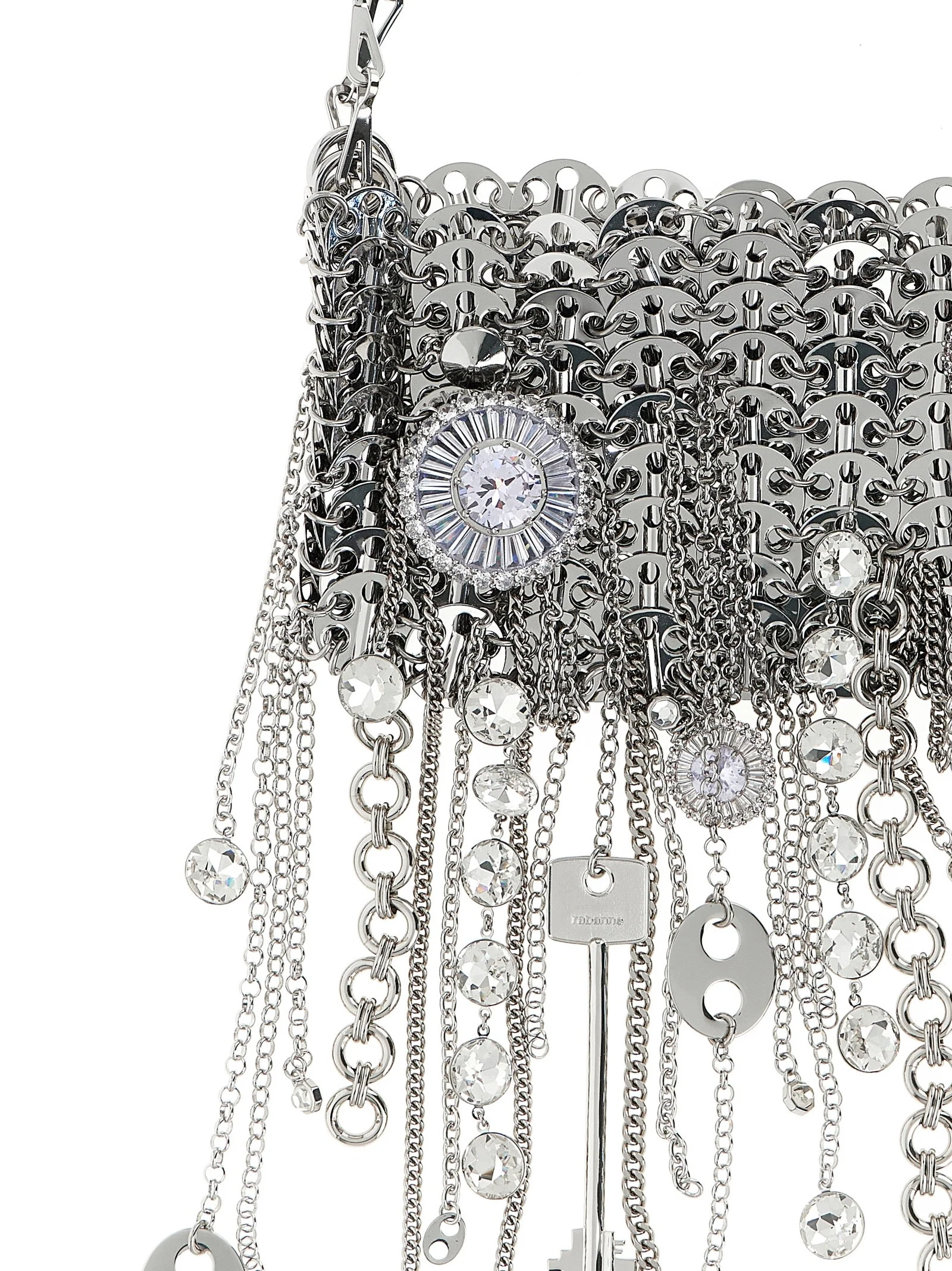 Rabanne 1969 Nano Judy Blane Shoulder Bag - Silver - Image 3