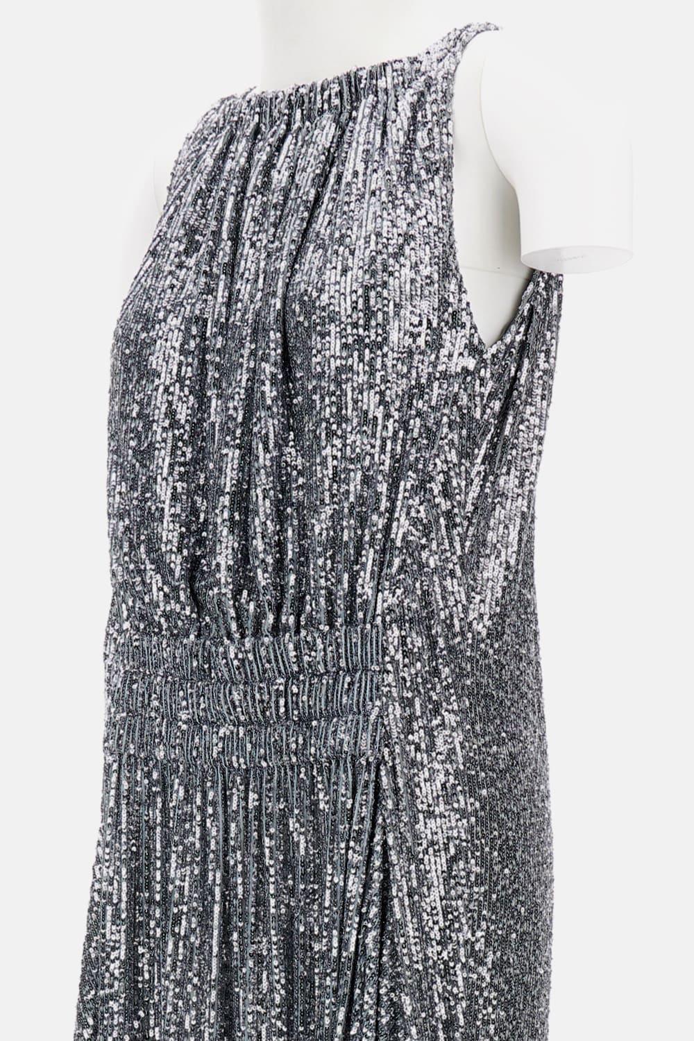 Rabanne Long Dress - Silver - Image 3