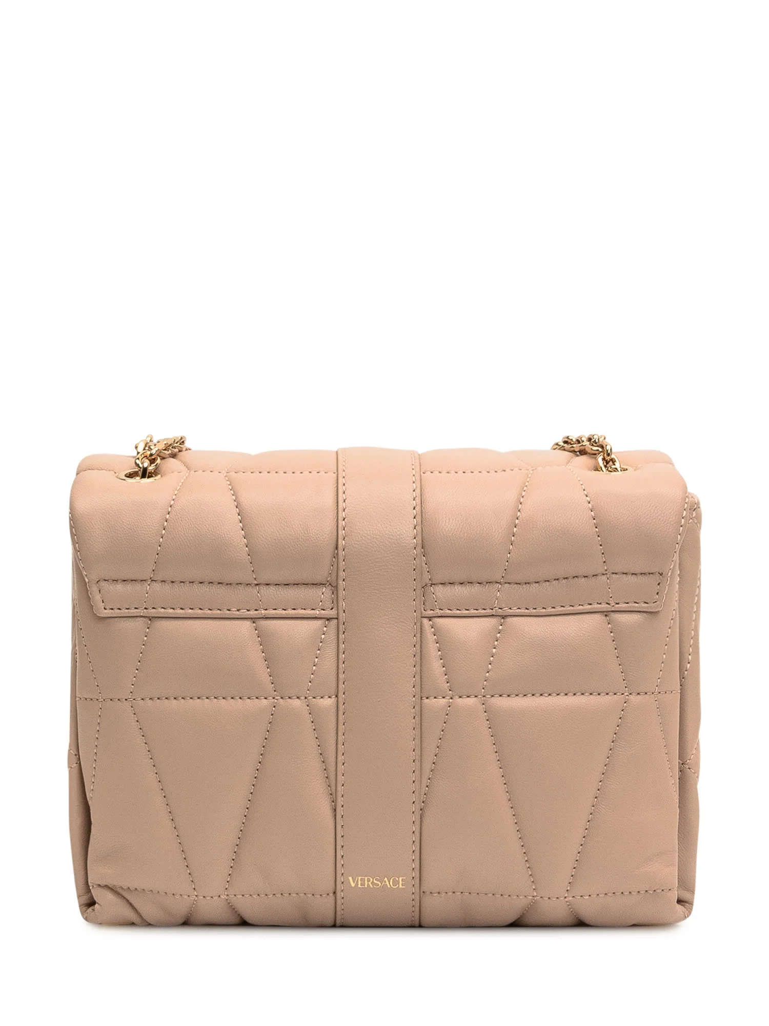 Versace Kleio Quilted Shoulder Bag - Nude - Image 4
