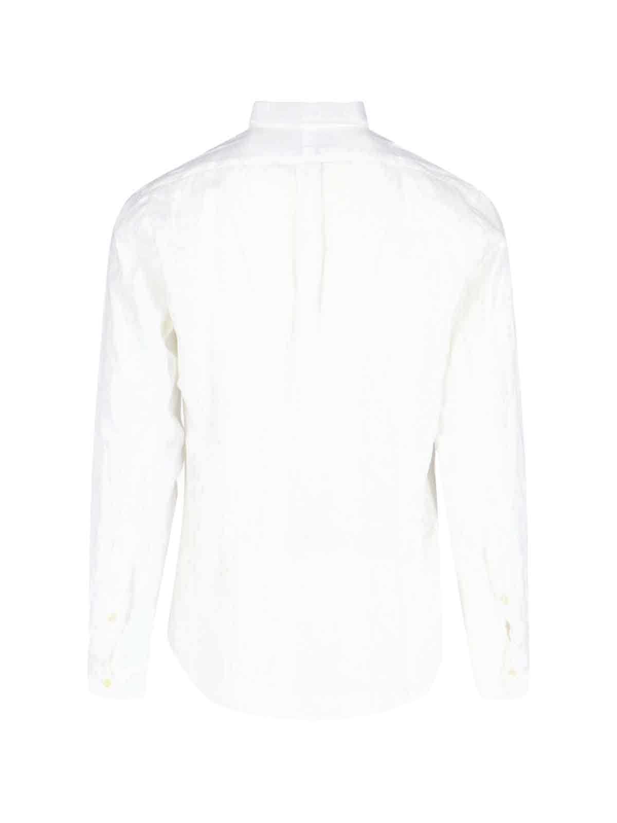 Ralph Lauren Linen Logo Shirt - Shirt - Ceramic White - Image 2