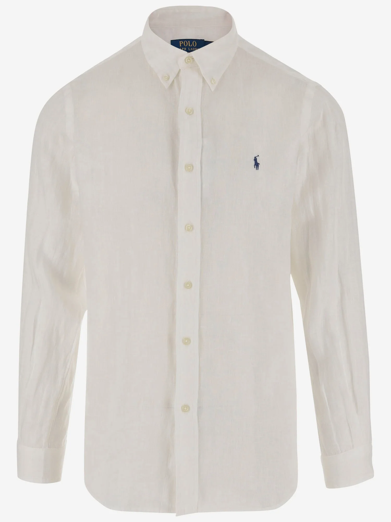 Ralph Lauren Linen Shirt With Logo Shirt - Ceramic White