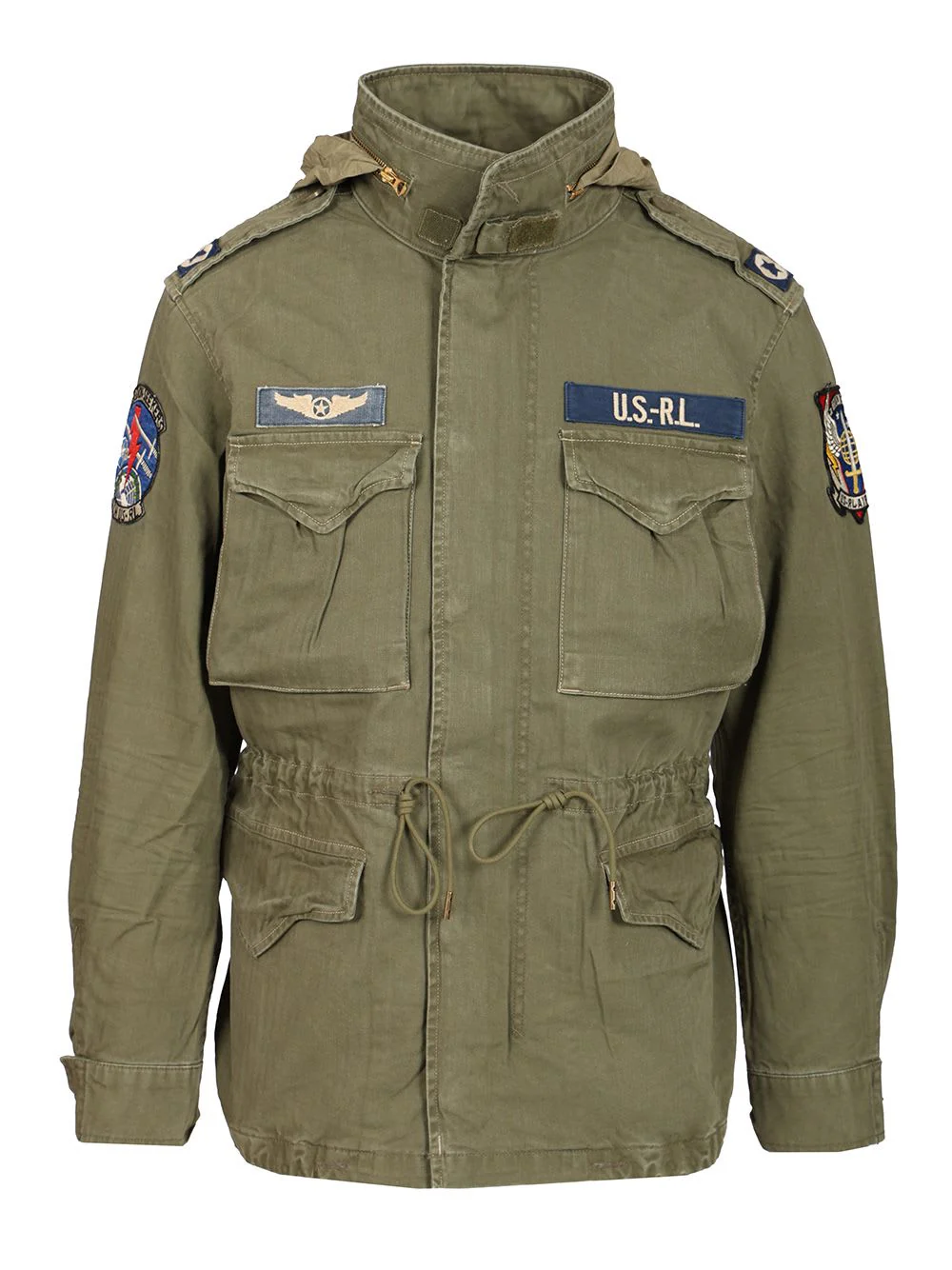 Ralph Lauren Cotton Jacket - Olive Mountain w/ Patches