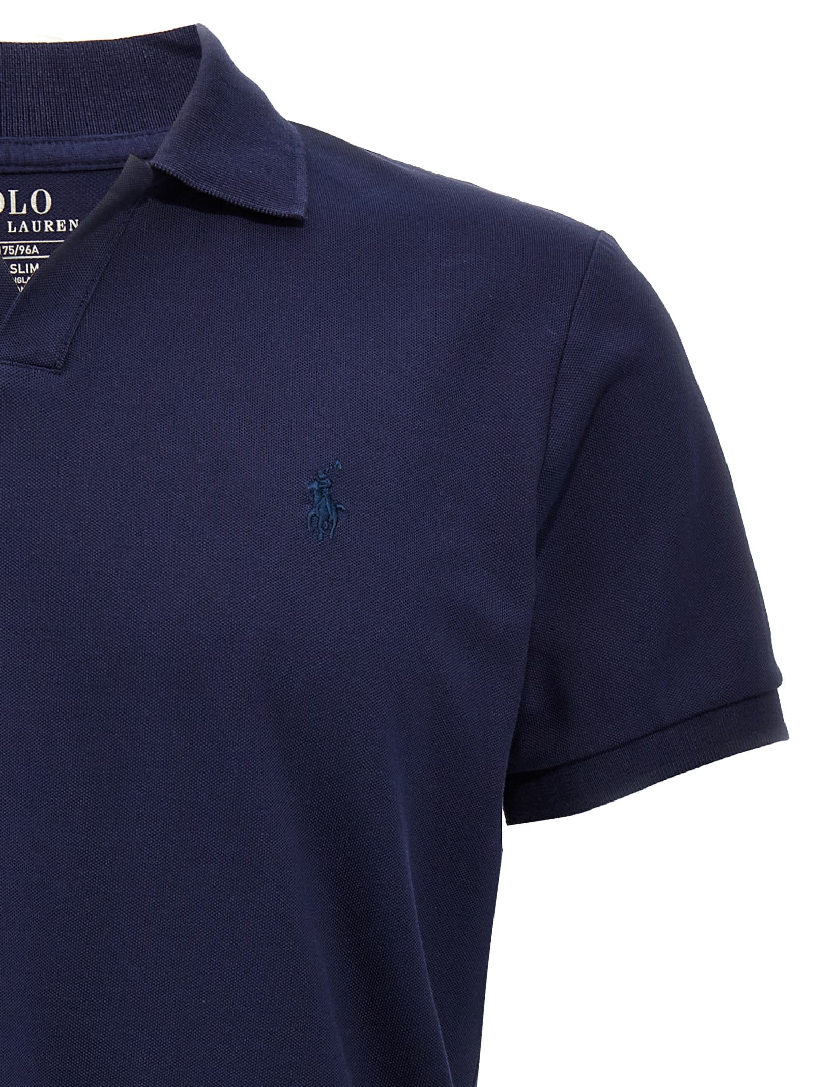 Ralph Lauren Logo Embroidery Polo Shirt - Refined Navy/C7587 - Image 3