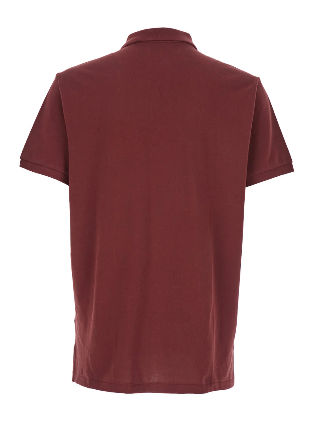 Ralph Lauren Custom Slim Fit Bordeaux Polo Shirt With Pony Detail On The Front - Red Wine - Image 2