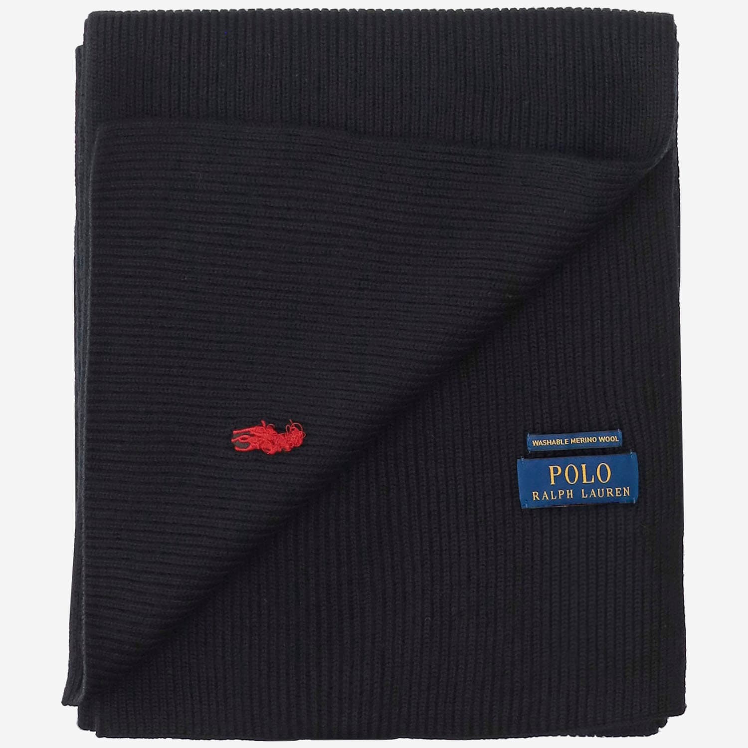 Ralph Lauren Wool Scarf With Logo Scarf - Polo Black - Image 3
