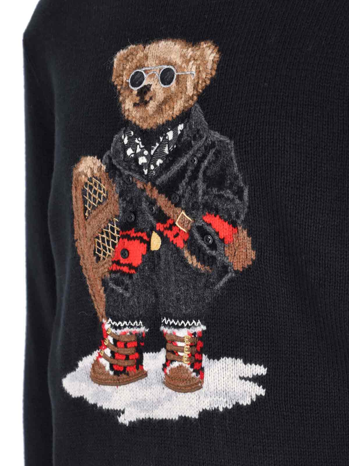Ralph Lauren Polo Bear Sweater - FA25 POLO BLACK HOLIDAY BEAR - Image 3