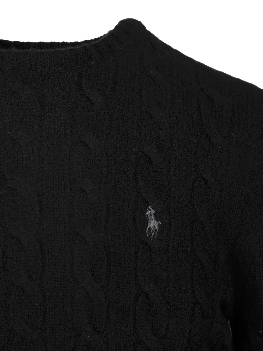 Ralph Lauren Cashmere And Wool Sweater - Polo Black - Image 4