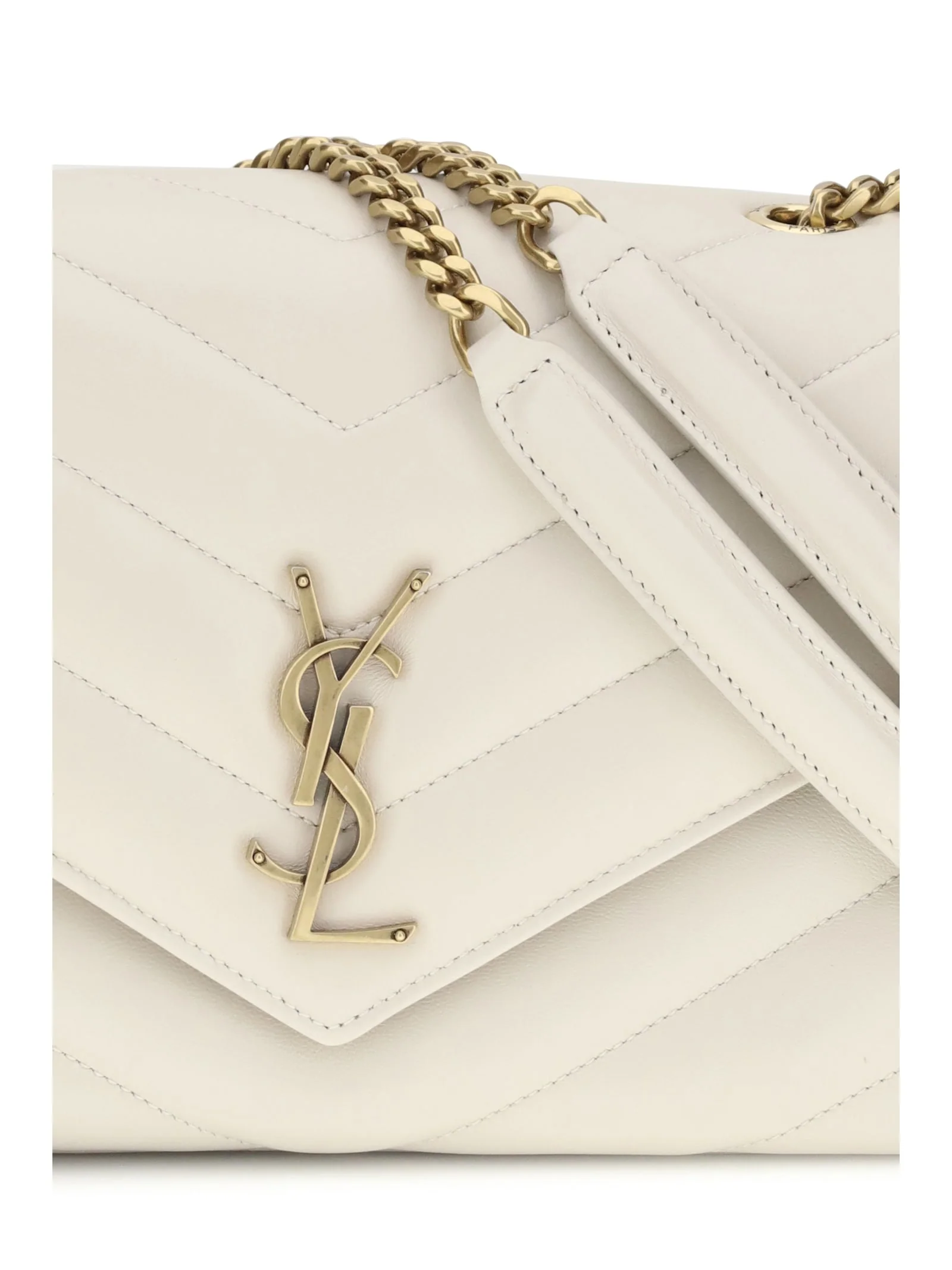 Saint Laurent Loulou Shoulder Bag - Crema Soft - Image 4