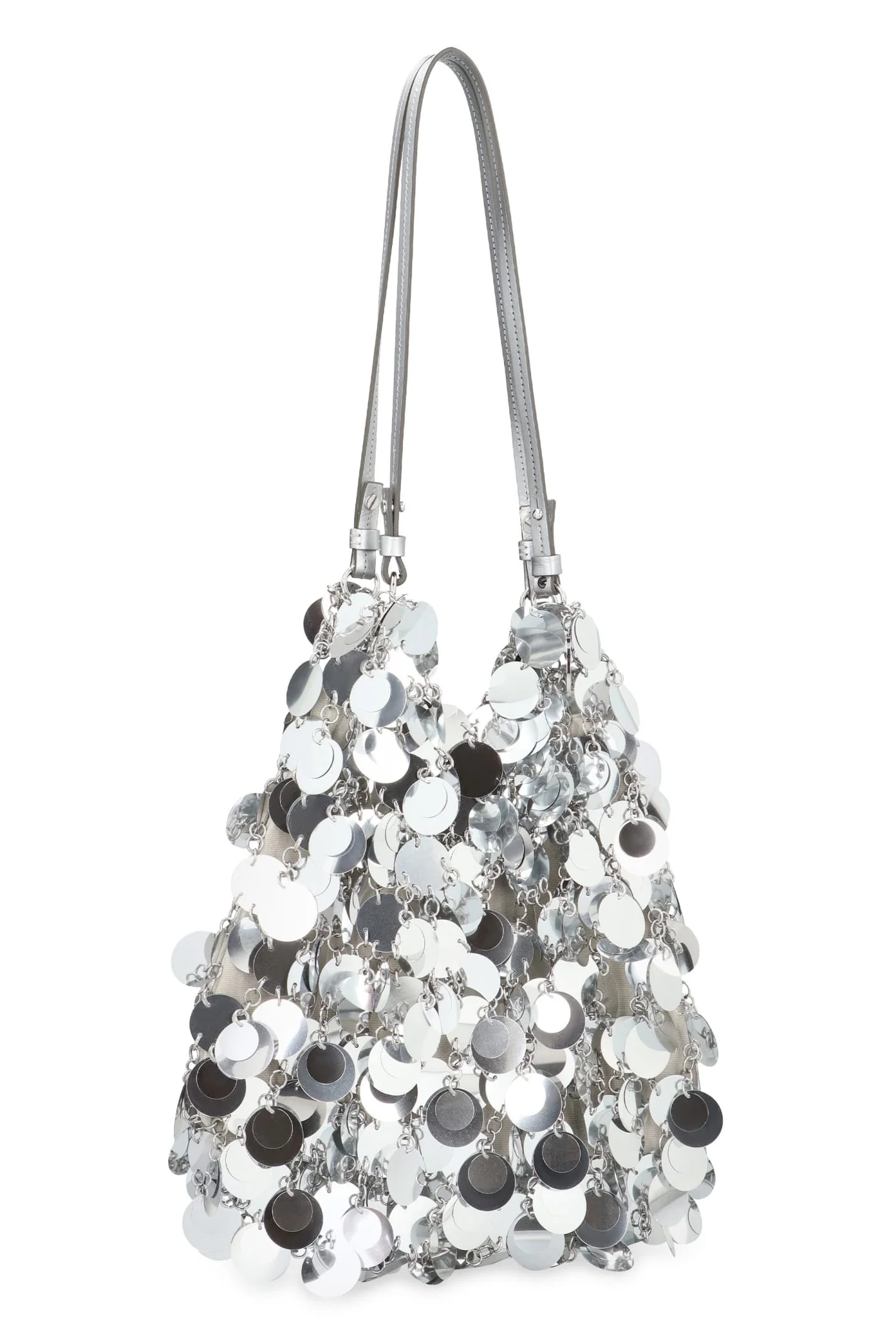 Rabanne Sparkle Silver Shoulder Bag - Silver - Image 2