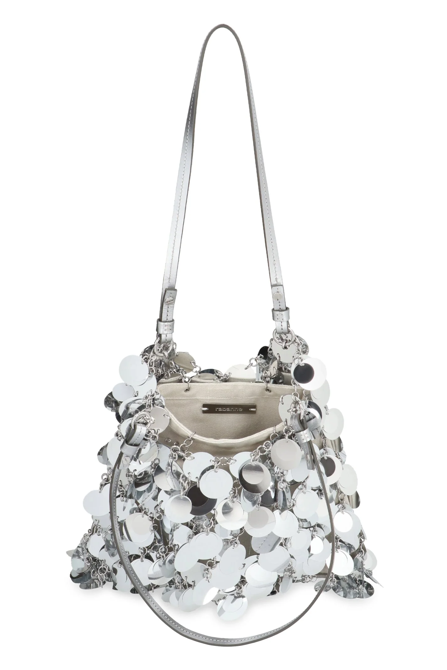 Rabanne Sparkle Silver Shoulder Bag - Silver - Image 4
