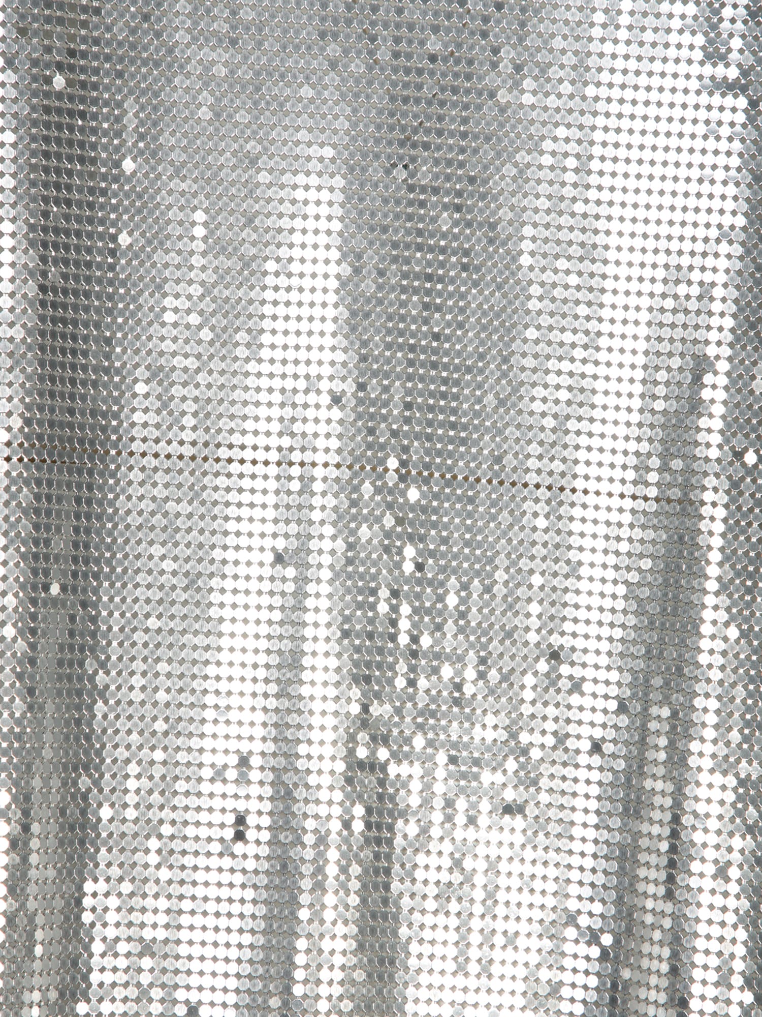 Rabanne Metallic Sleeveless Chainmail Tech Fabric Top - Metallic - Image 3