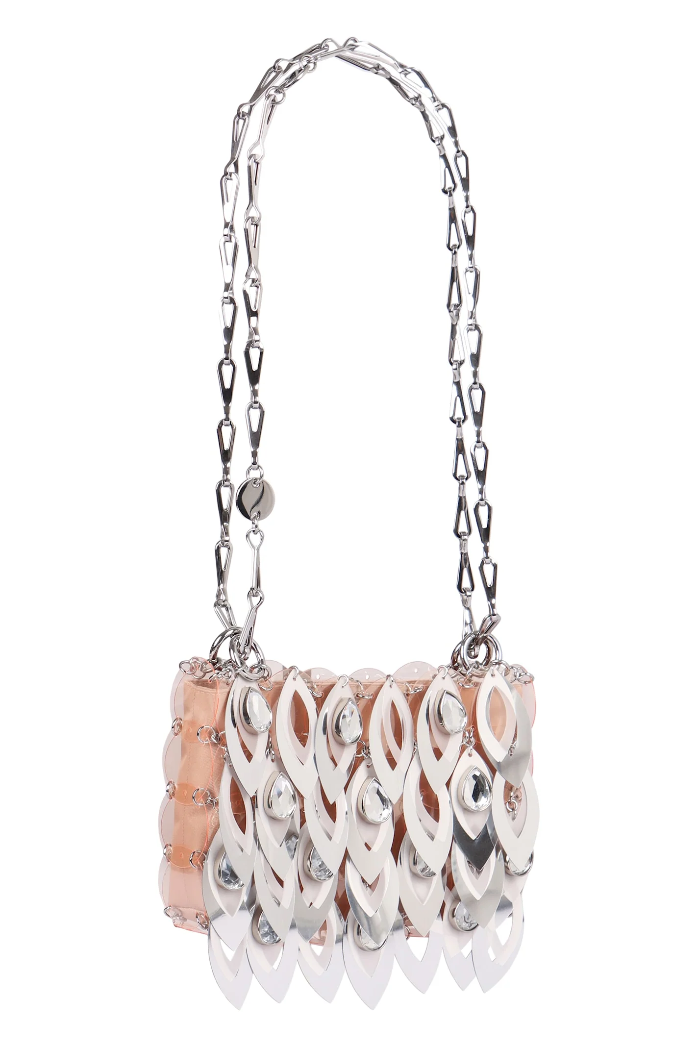 Rabanne Nano Sparkle Leave Shoulder Bag - Silver - Image 2
