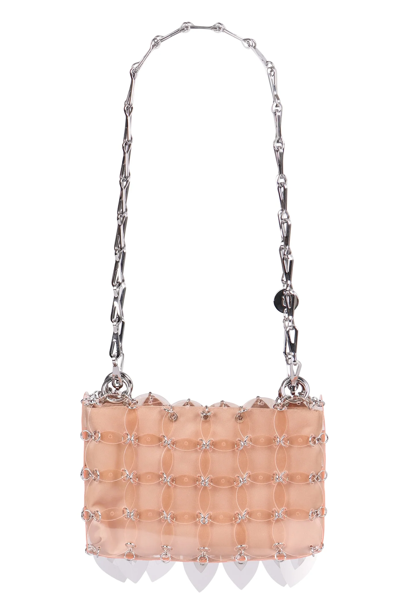 Rabanne Nano Sparkle Leave Shoulder Bag - Silver - Image 3