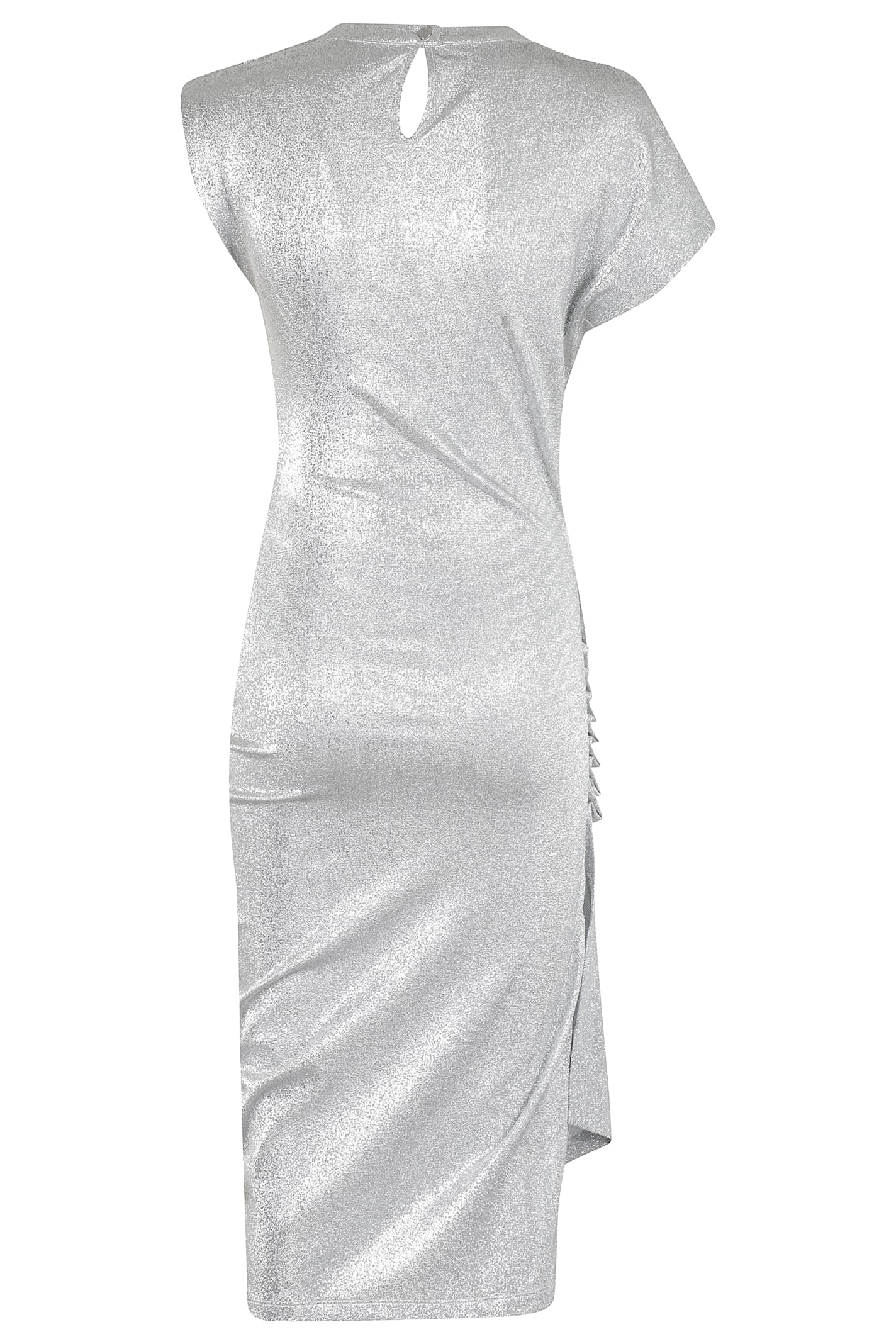 Rabanne Dress With Drape - Silver - Image 2