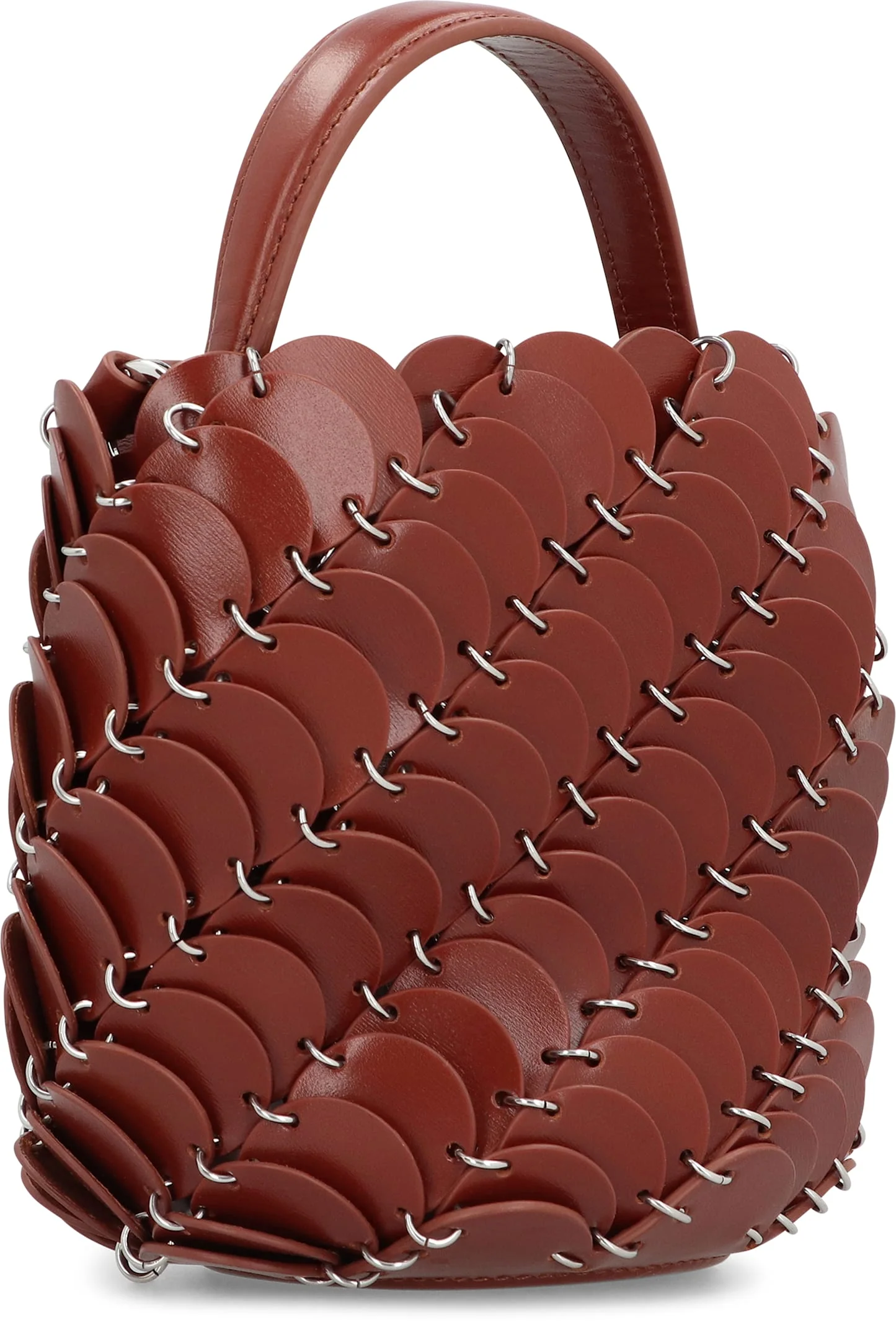 Rabanne Paco Piccola Bucket Bag - Brown - Image 3