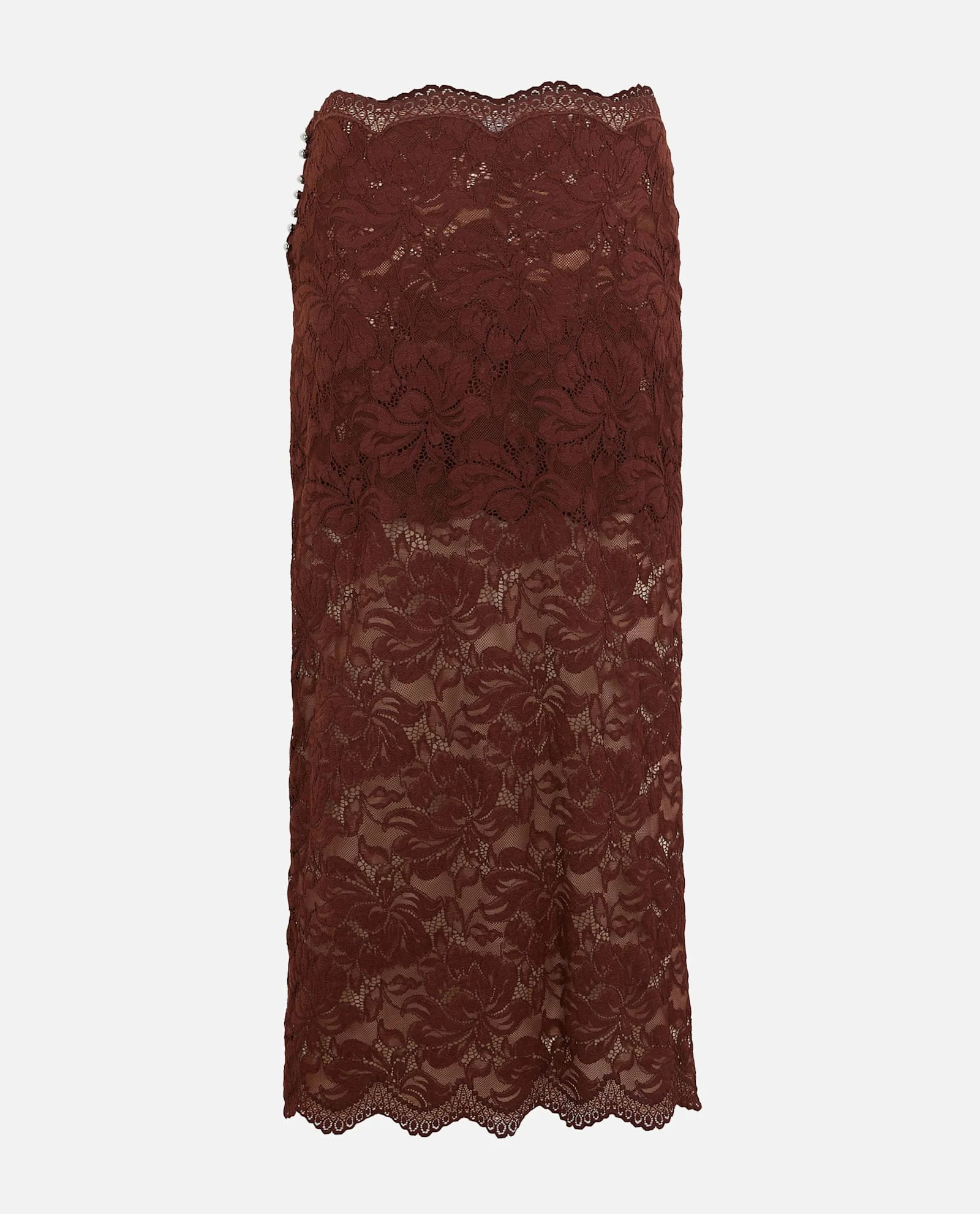 Rabanne Midi Skirt - Brown - Image 2