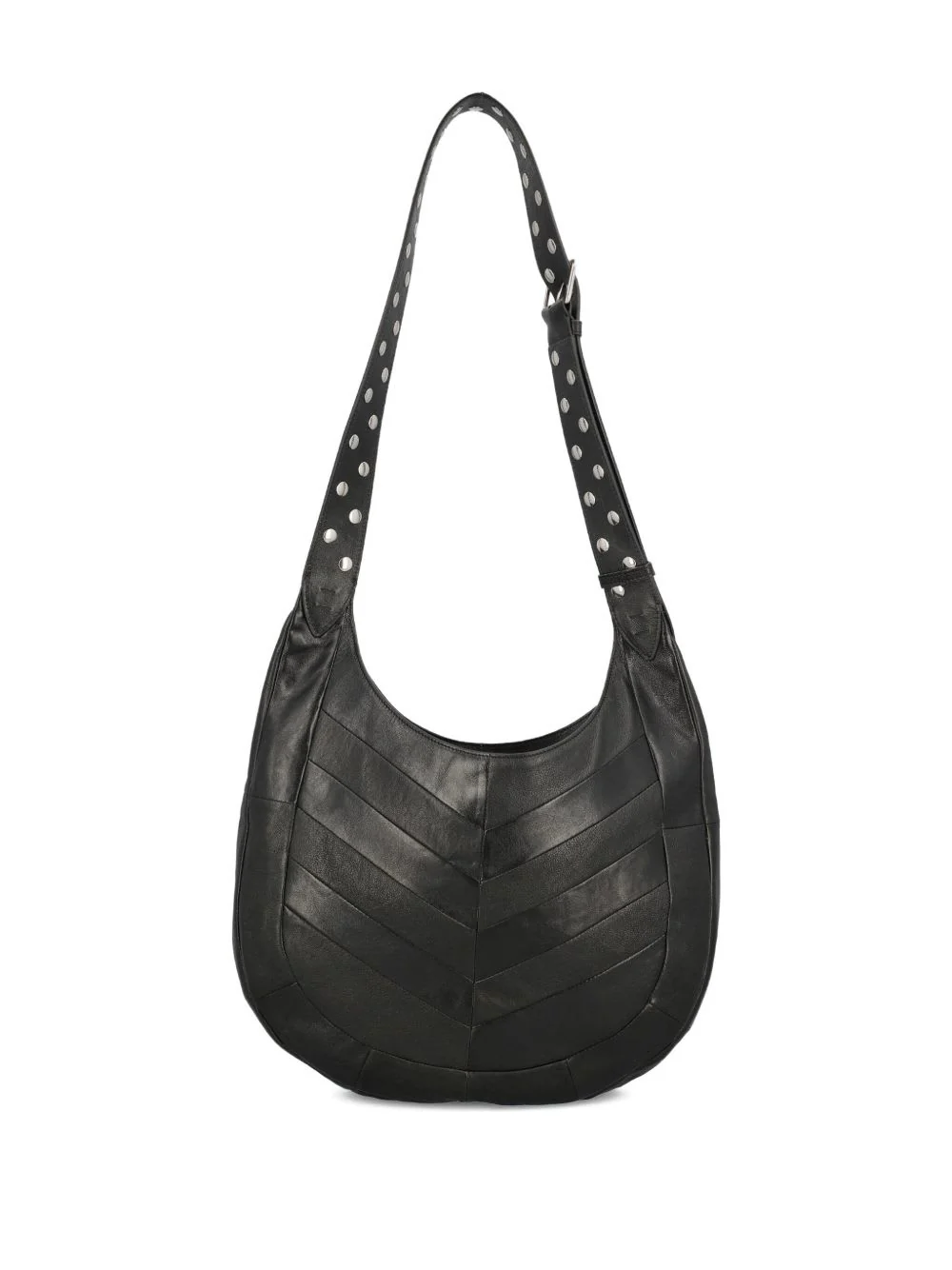 Valentino Garavani Hoboho Medium Leather Shoulder Bag - Black - Image 4