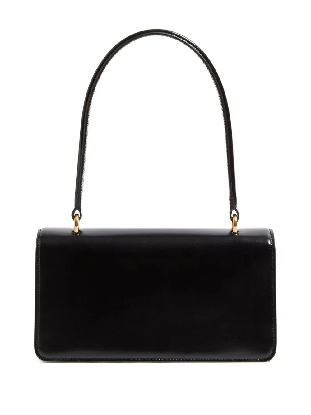 Valentino Garavani Vain Leather Top Handle Bag - Black - Image 5
