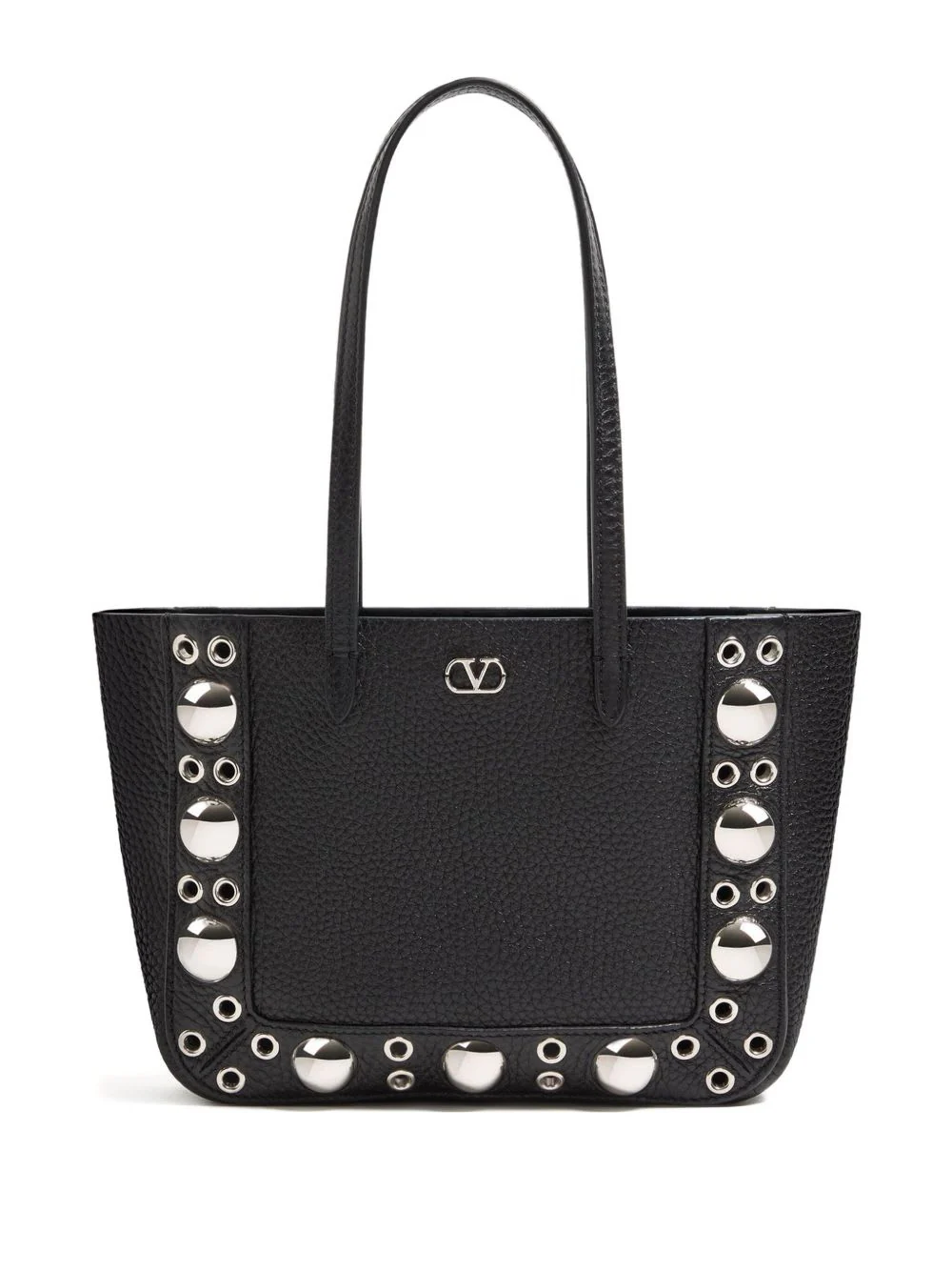 Valentino Garavani Nellcote Mini Leather Tote Bag - Black
