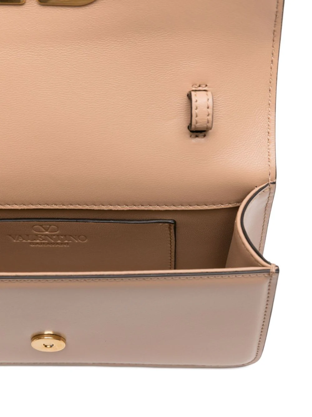 Valentino Garavani Vain Small Leather Clutch - Powder - Image 3