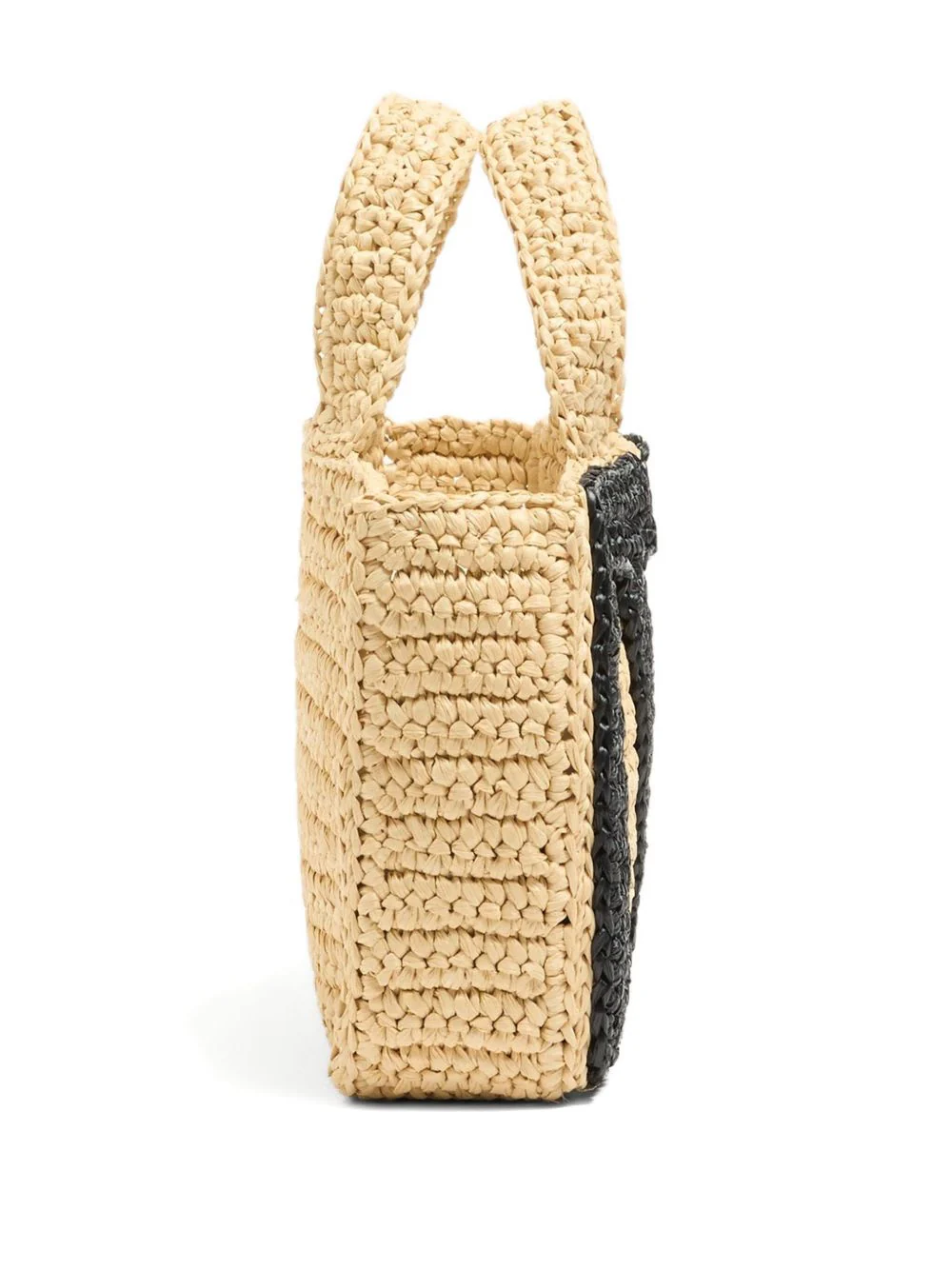 Valentino Garavani Viva Superstar Crochet Small Tote Bag - Black - Image 4