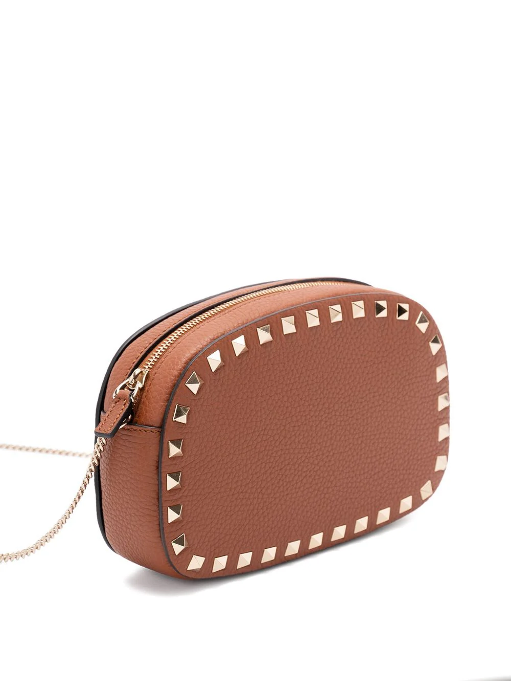 Valentino Garavani Rockstud Leather Mini Bag - Leather Brown - Image 5