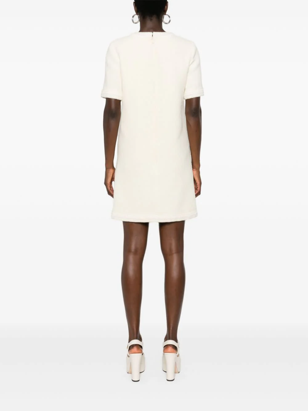 Gucci Wool Tweed Dress - White - Image 2