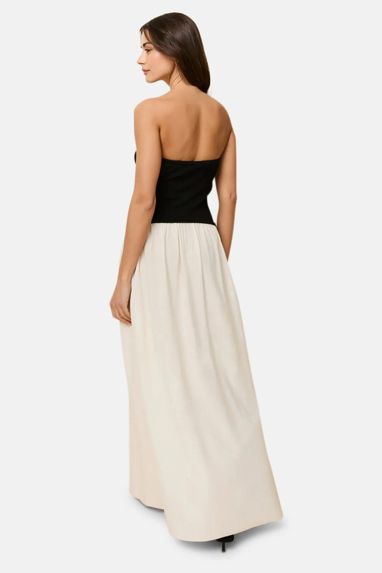 Solid and Striped Soglio Strapless Dress - Image 3