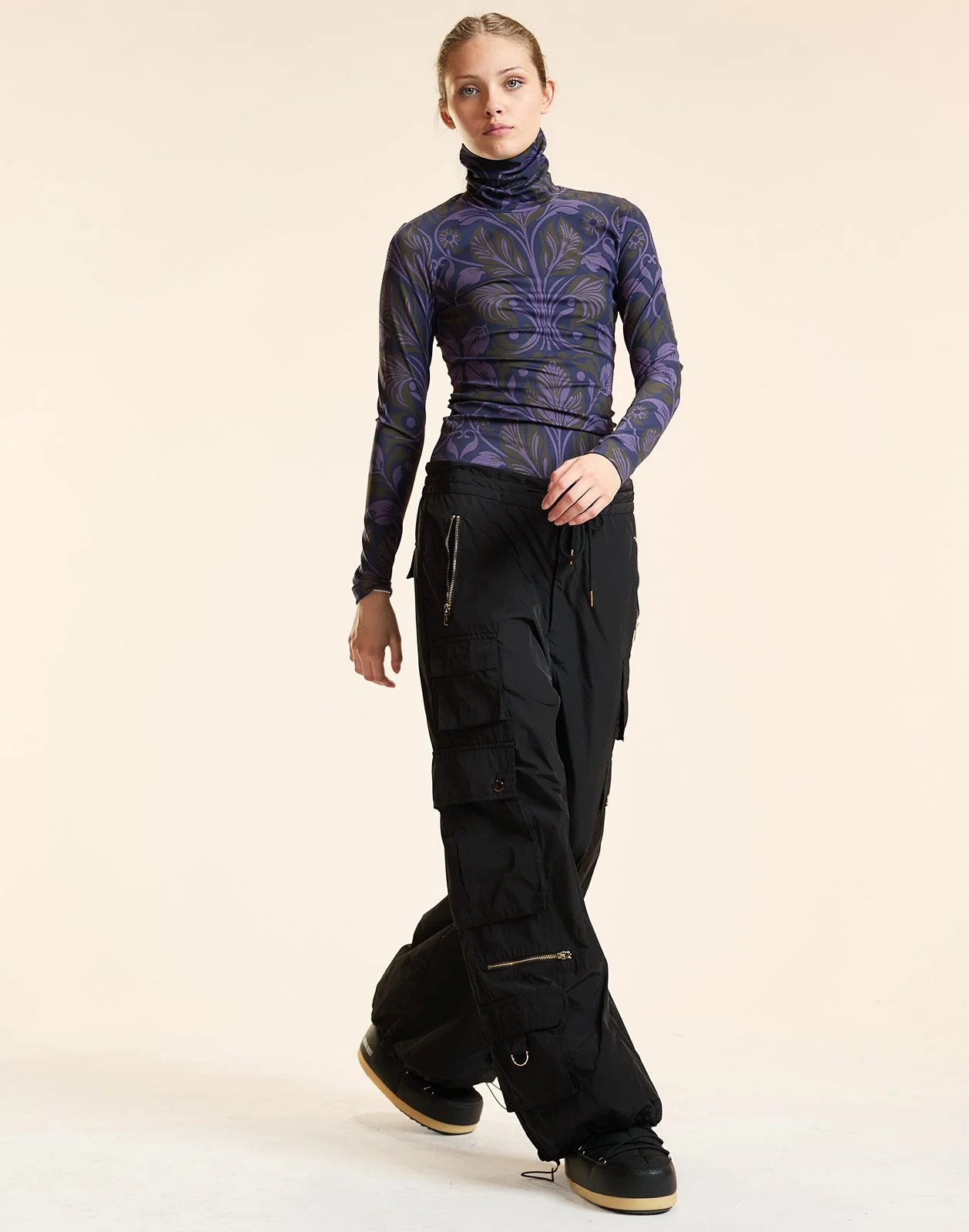 Cynthia Rowley The Perfect Layer Turtleneck Top - Purmul - Image 2