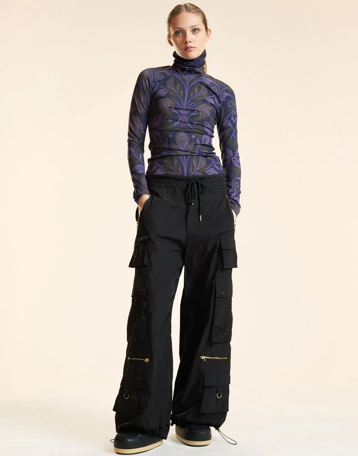 Cynthia Rowley The Perfect Layer Turtleneck Top - Purmul - Image 3