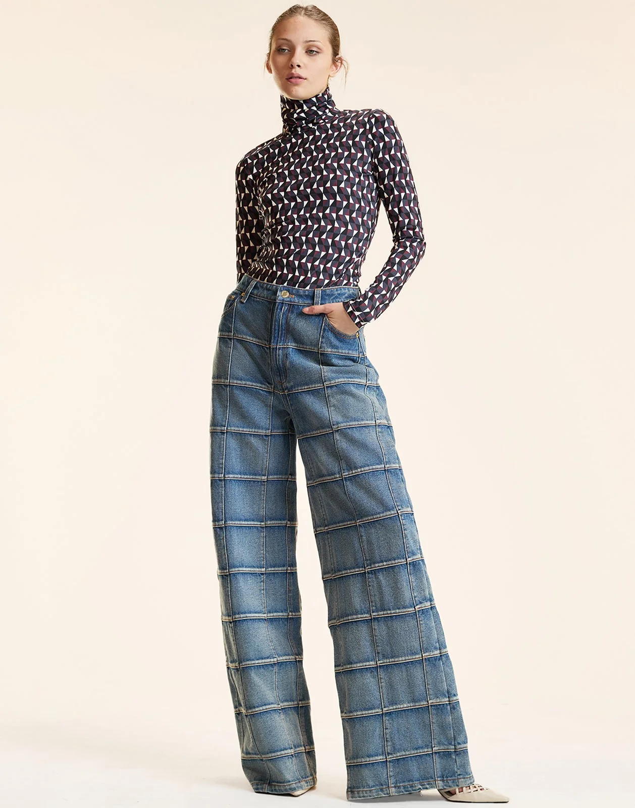 Cynthia Rowley The Perfect Layer Turtleneck Top - Geomul - Image 3