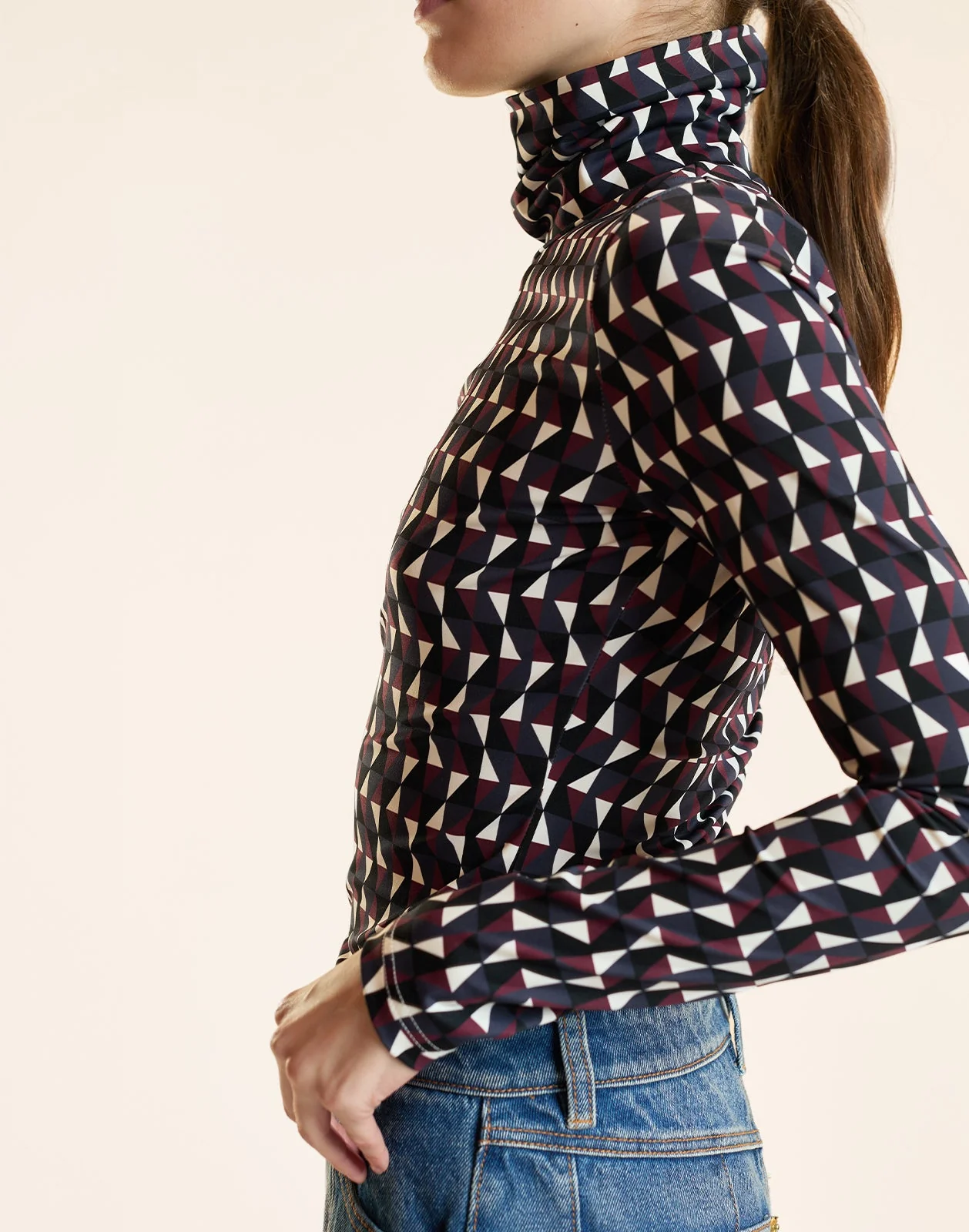 Cynthia Rowley The Perfect Layer Turtleneck Top - Geomul - Image 6