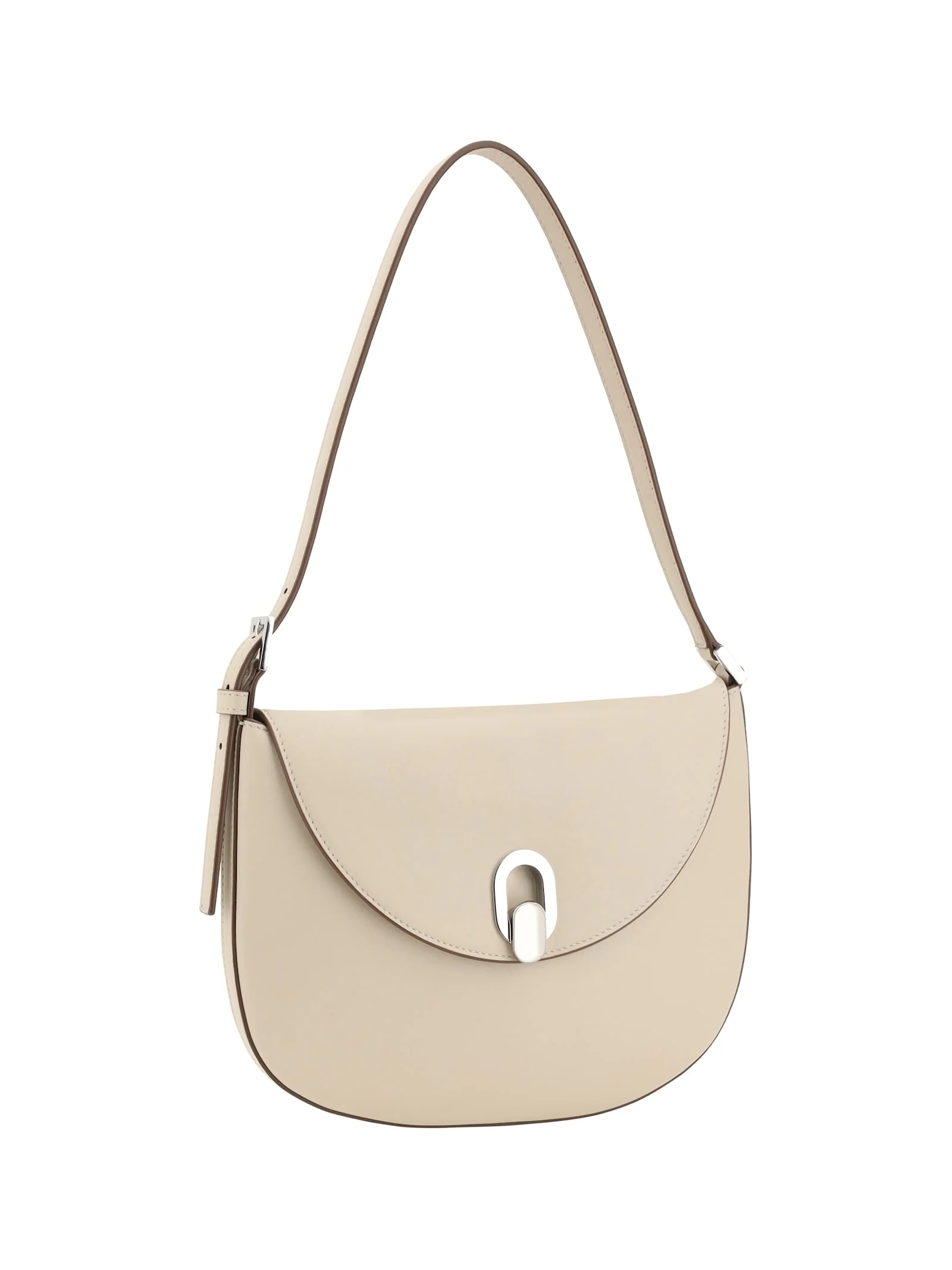 SAVETTE Tondo Leather Shoulder Bag - Neutrals - Image 2