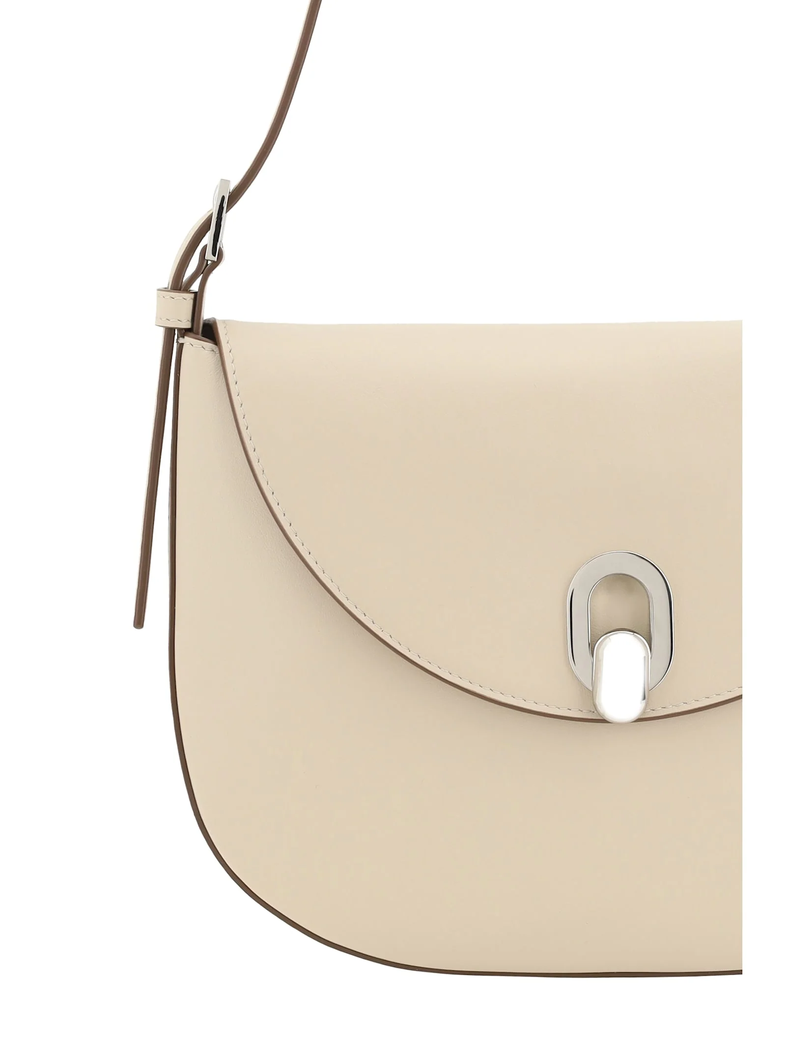 SAVETTE Tondo Leather Shoulder Bag - Neutrals - Image 4