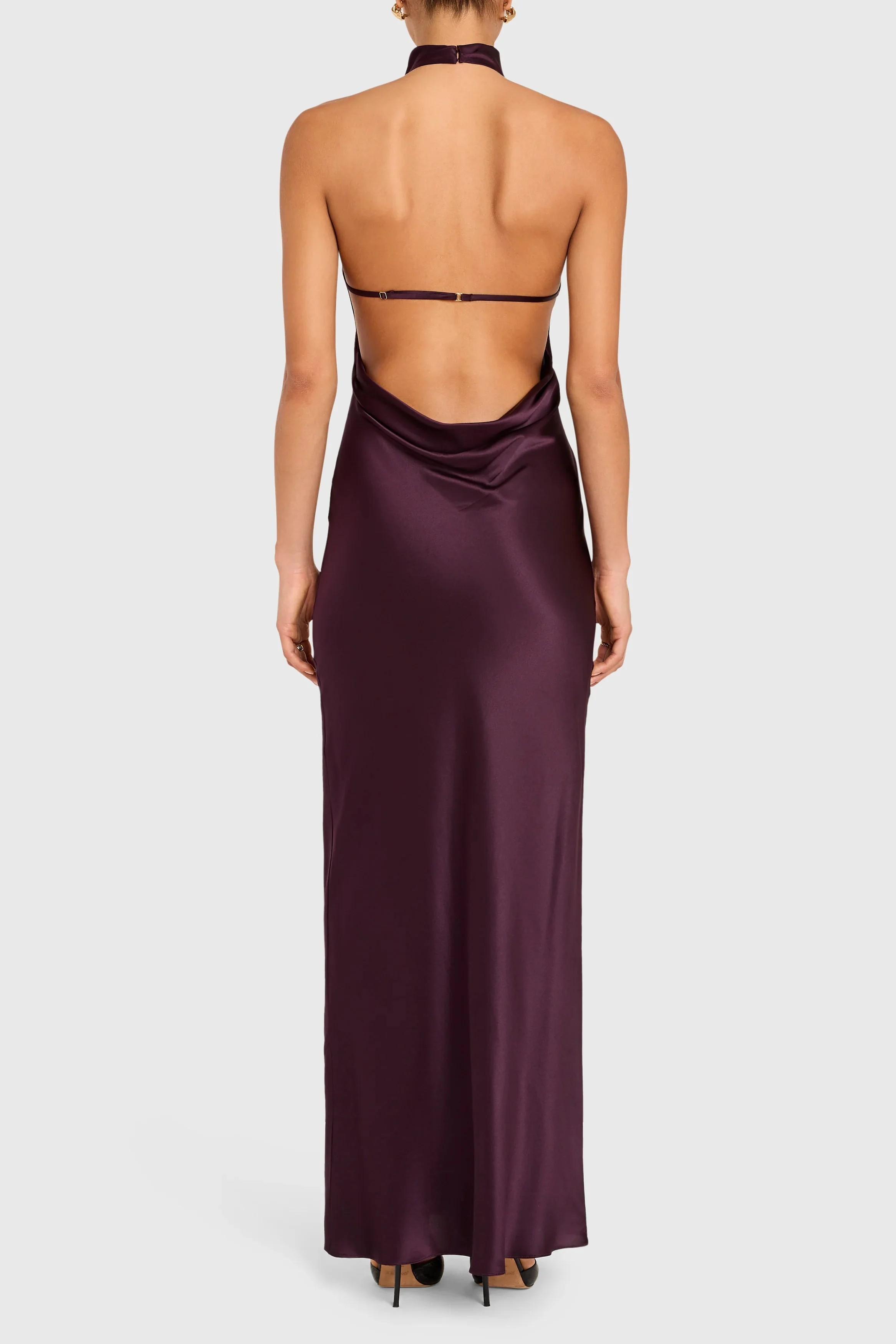 Amanda Uprichard Santana Gown - Black Cherry - Image 3
