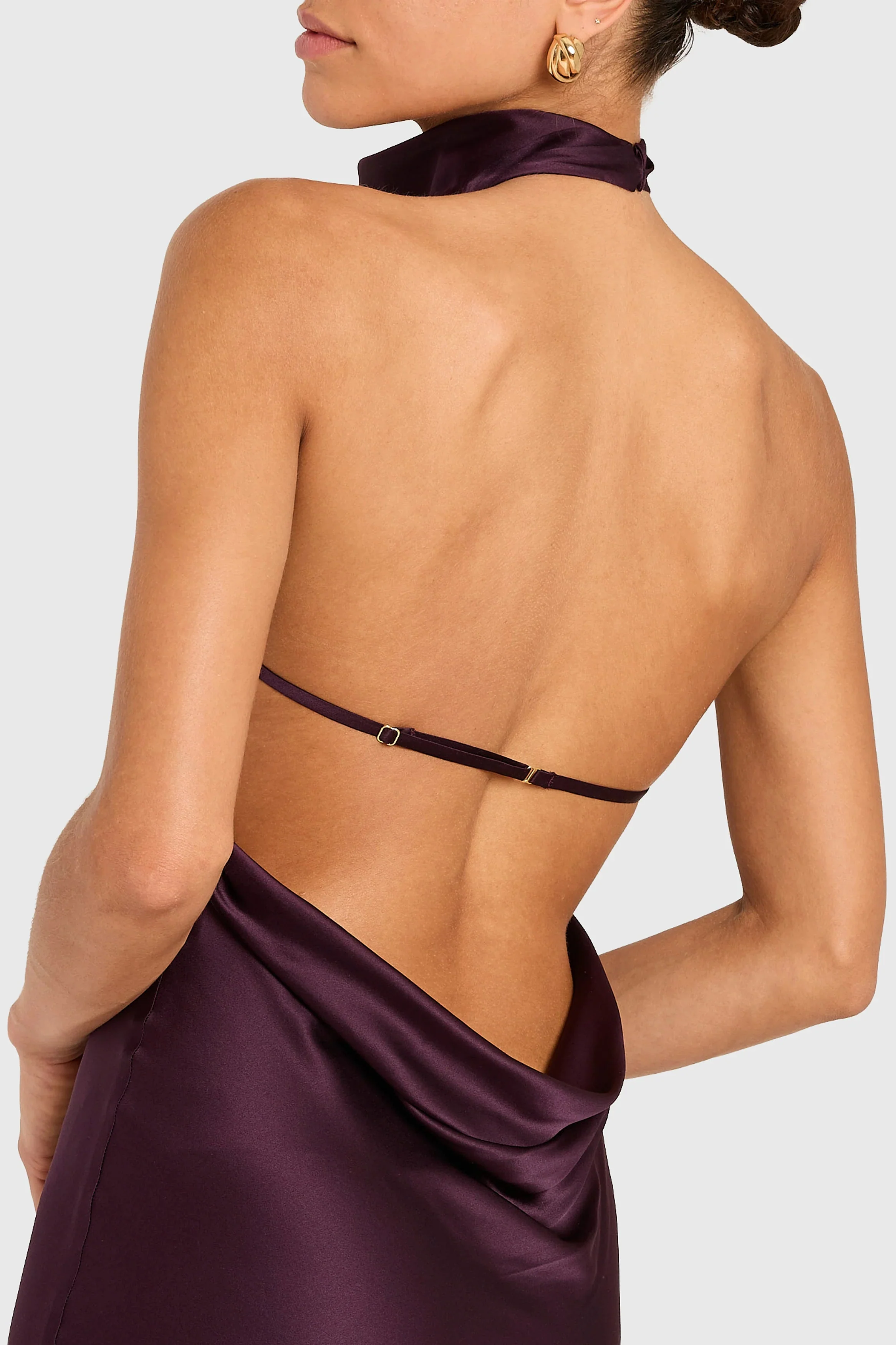 Amanda Uprichard Santana Gown - Black Cherry - Image 4