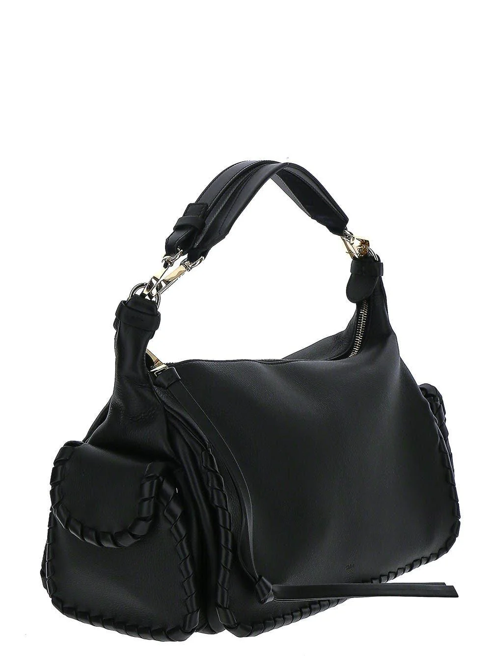 Chloé Black Leather Tote Bag - Black - Image 2
