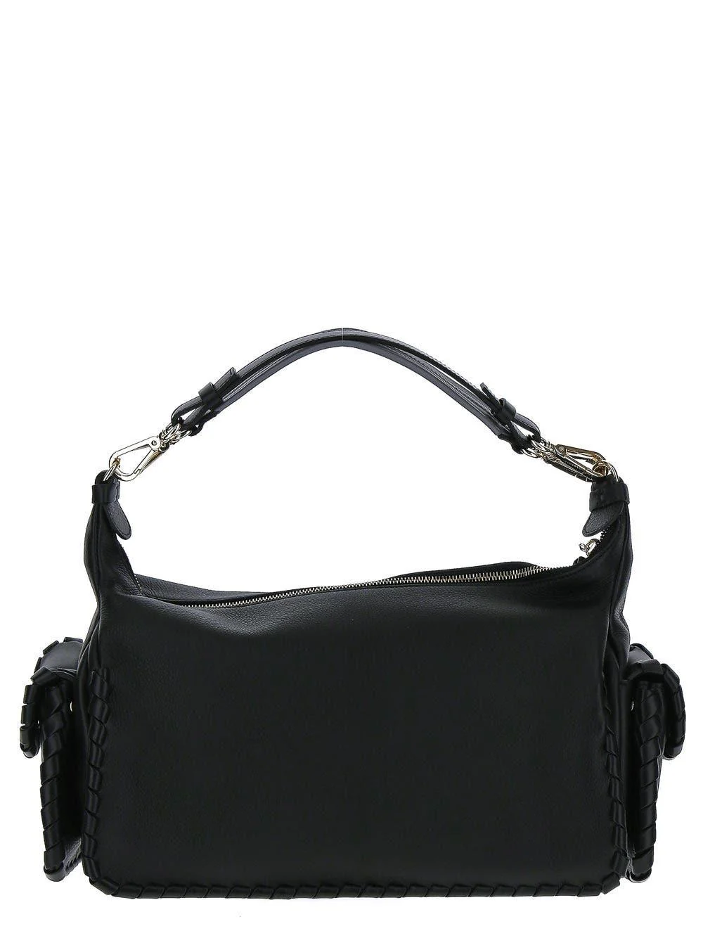 Chloé Black Leather Tote Bag - Black - Image 3
