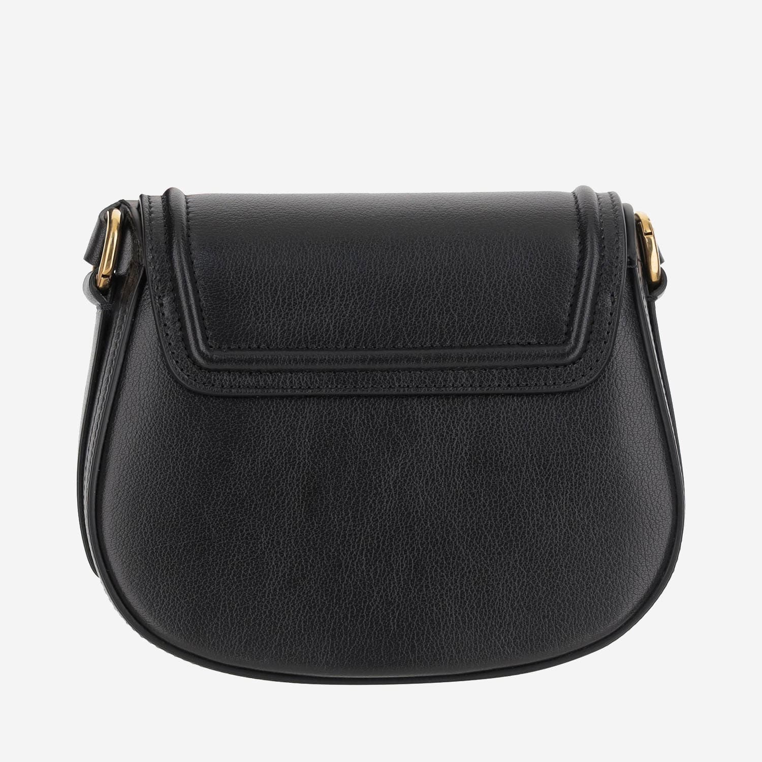 Chloé Grained Leather Bag With Logo - Black - Image 3