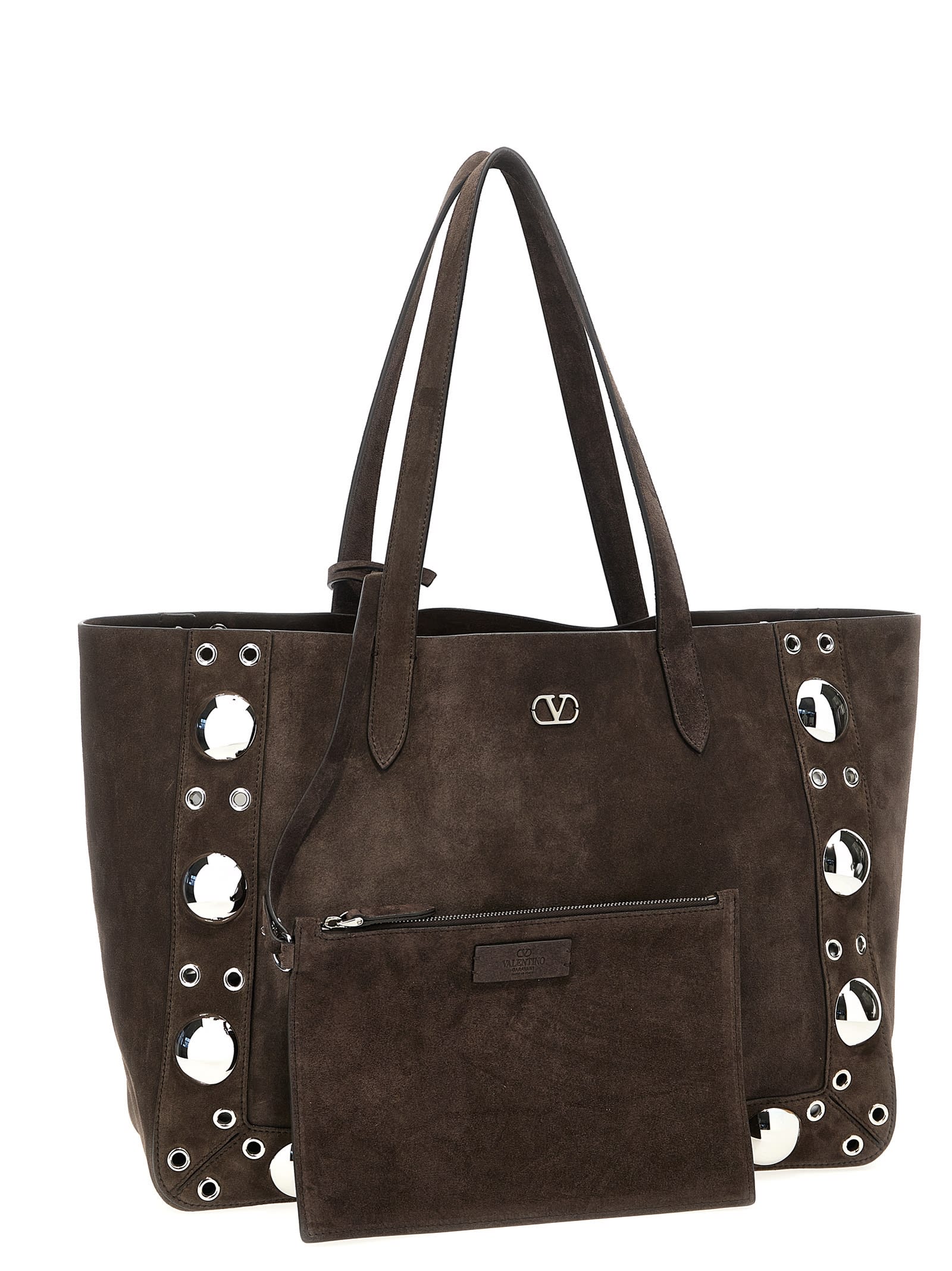 Valentino Garavani Nellcôte Shopping Bag - Brown - Image 3