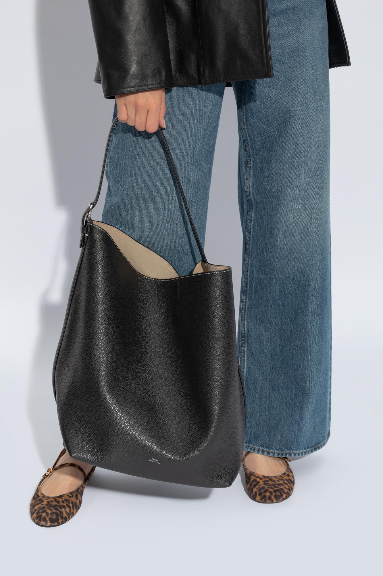 Totême Belted Shopper Bag - Black - Image 2