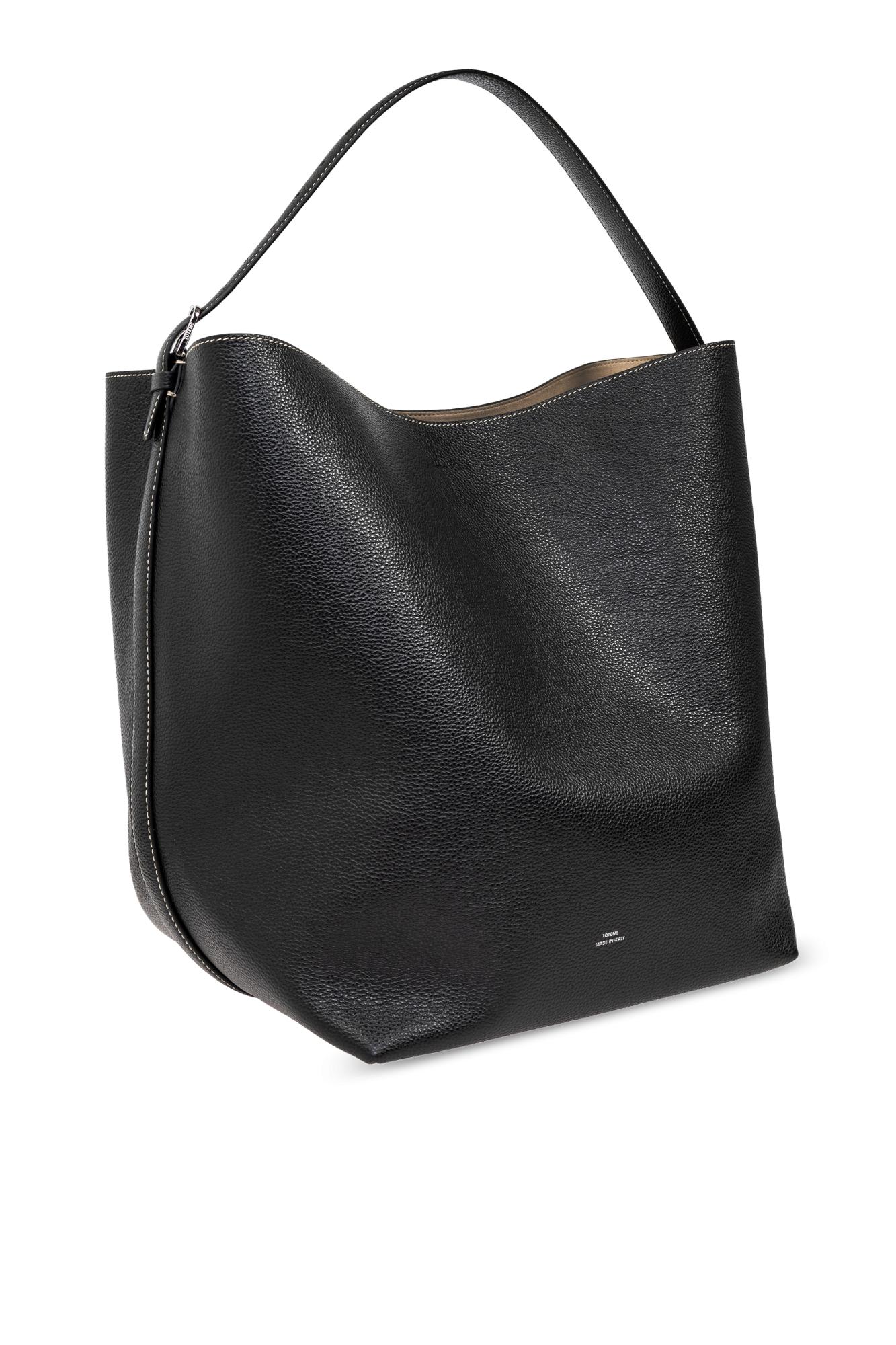 Totême Belted Shopper Bag - Black - Image 4