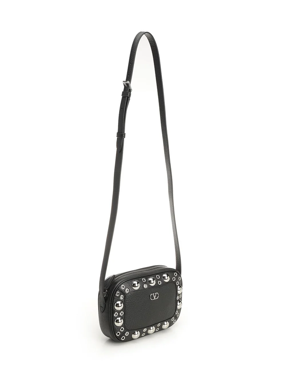 Valentino Garavani Nellcôte Chain Shoulder Bag - Black - Image 2